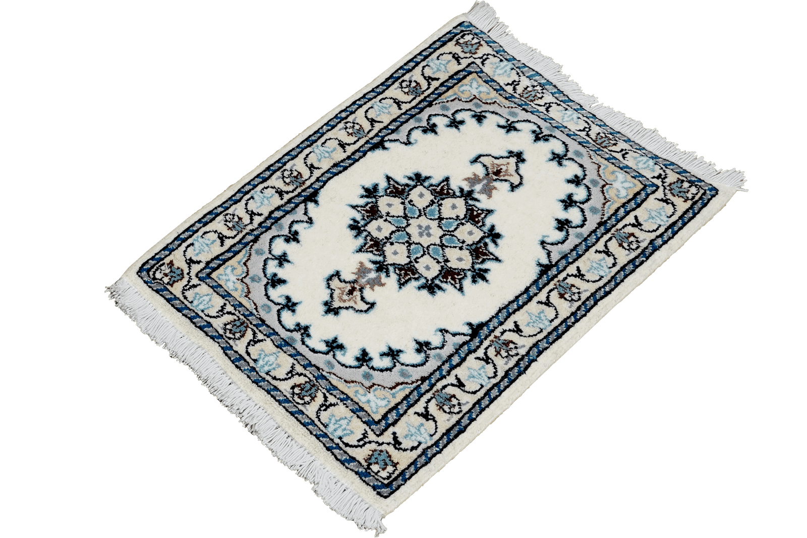 Nain 12La — Hand-knotted, 39x59 cm, Beige, 100% Virgin Wool | View 5