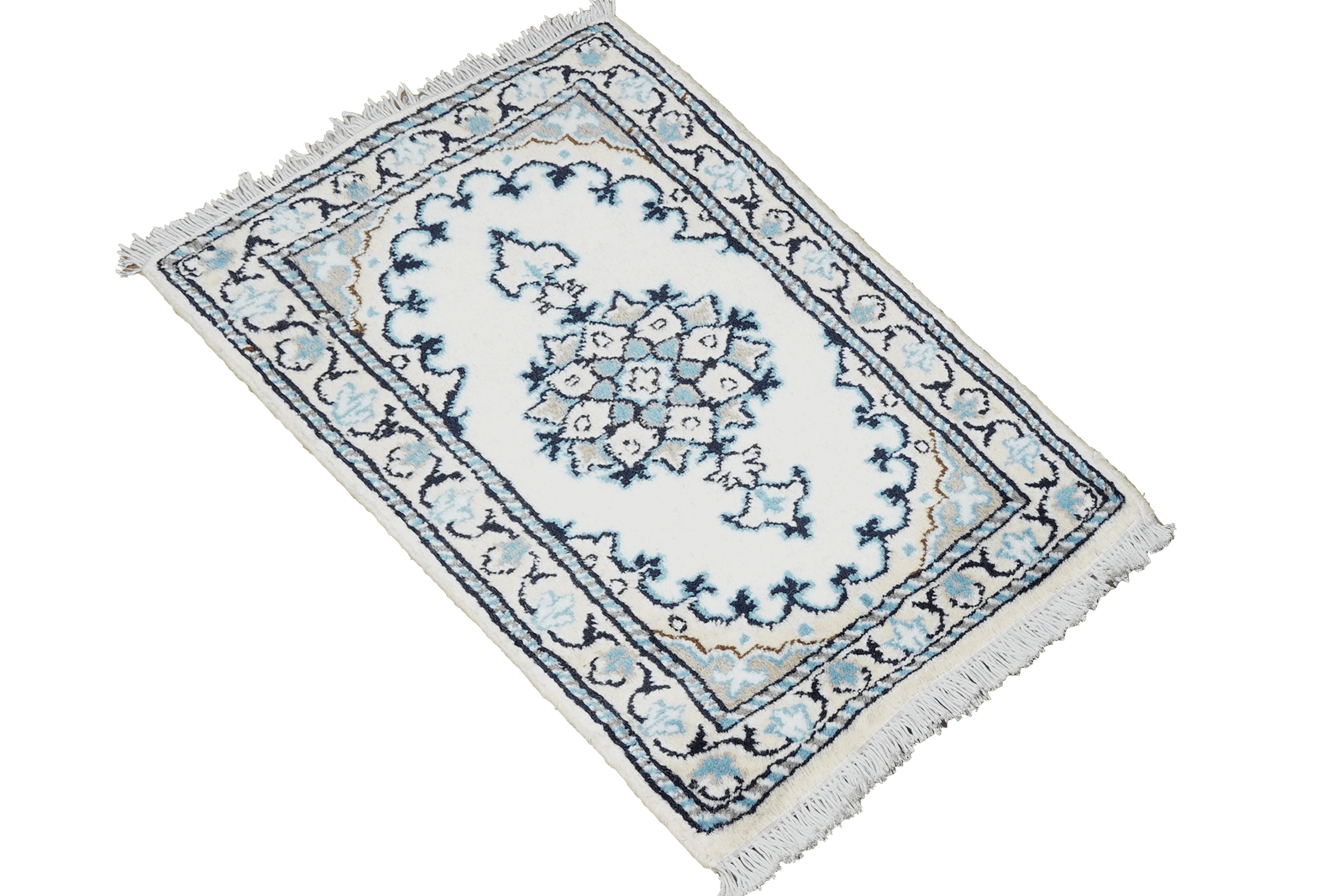 Nain 12La — Hand-knotted, 38x65 cm, Beige, 100% Virgin Wool | View 4