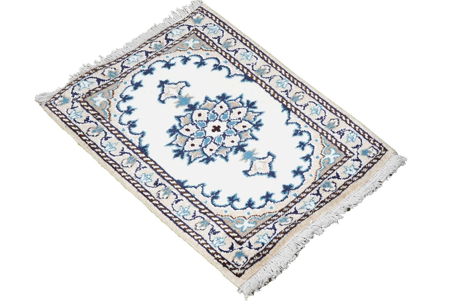Nain 12La — Hand-knotted, 39x62 cm, Beige, 100% Virgin Wool | View 4
