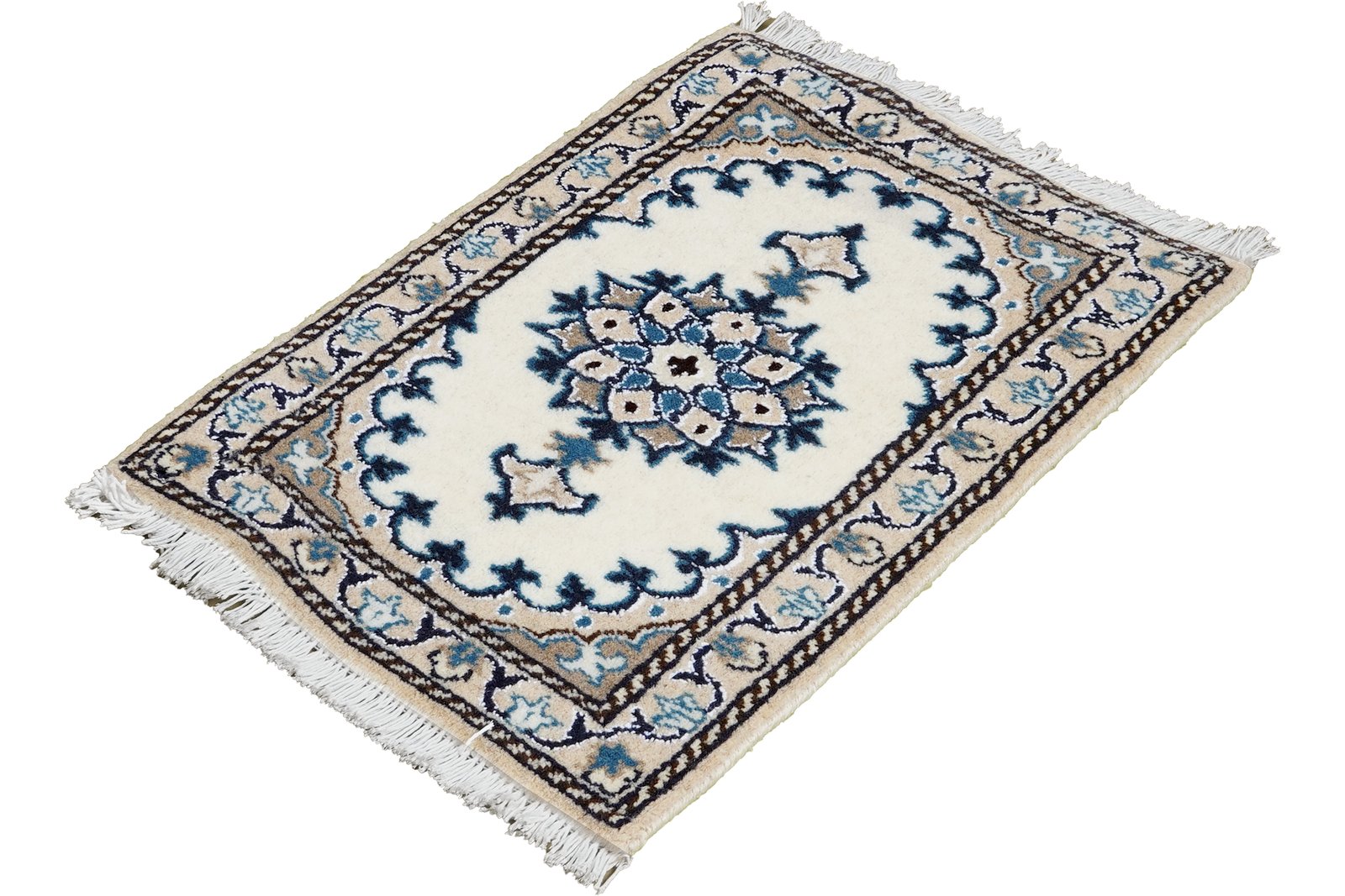 Nain 12La — Hand-knotted, 39x62 cm, Beige, 100% Virgin Wool | View 5