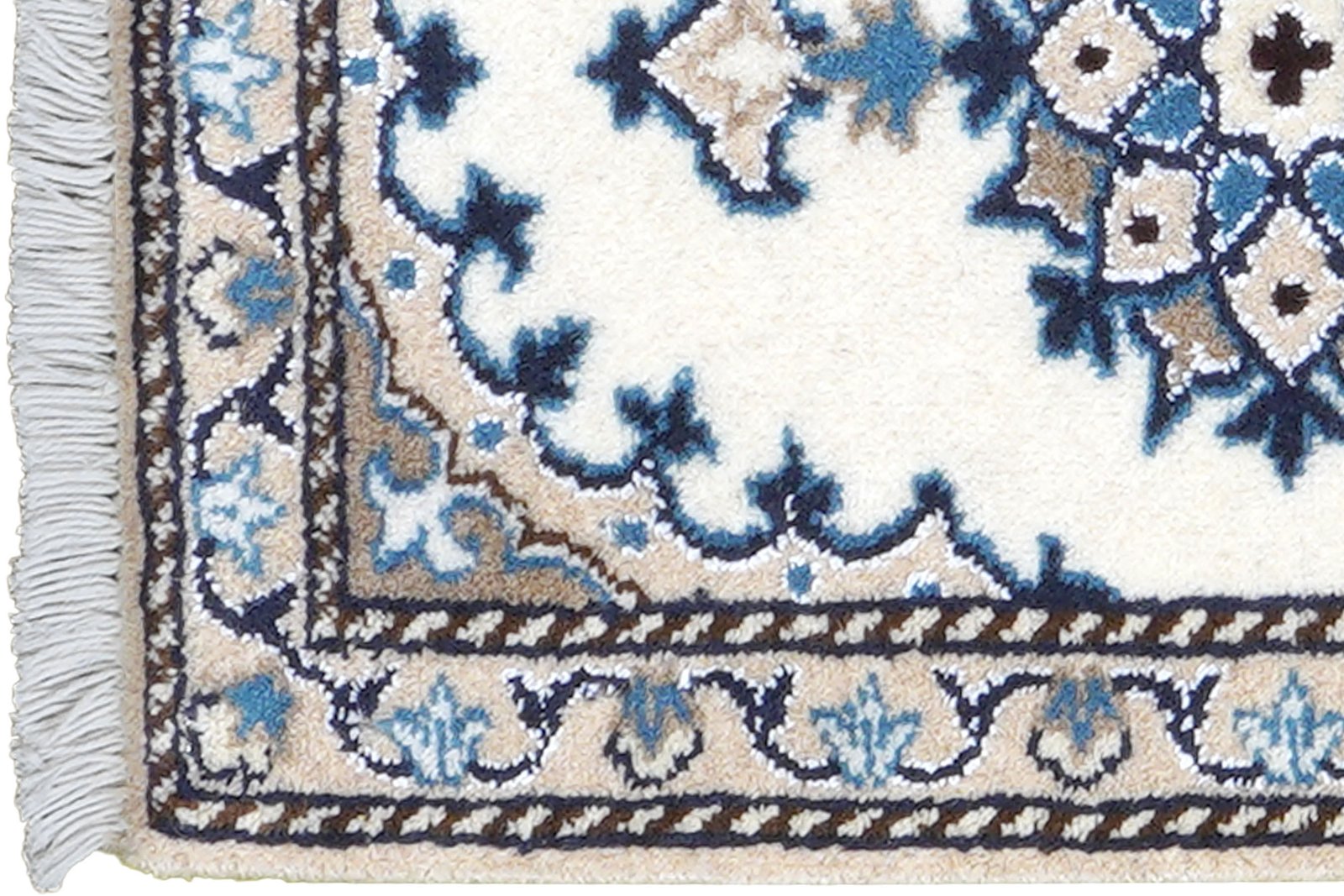 Nain 12La — Hand-knotted, 39x58 cm, Beige, 100% Virgin Wool | View 3