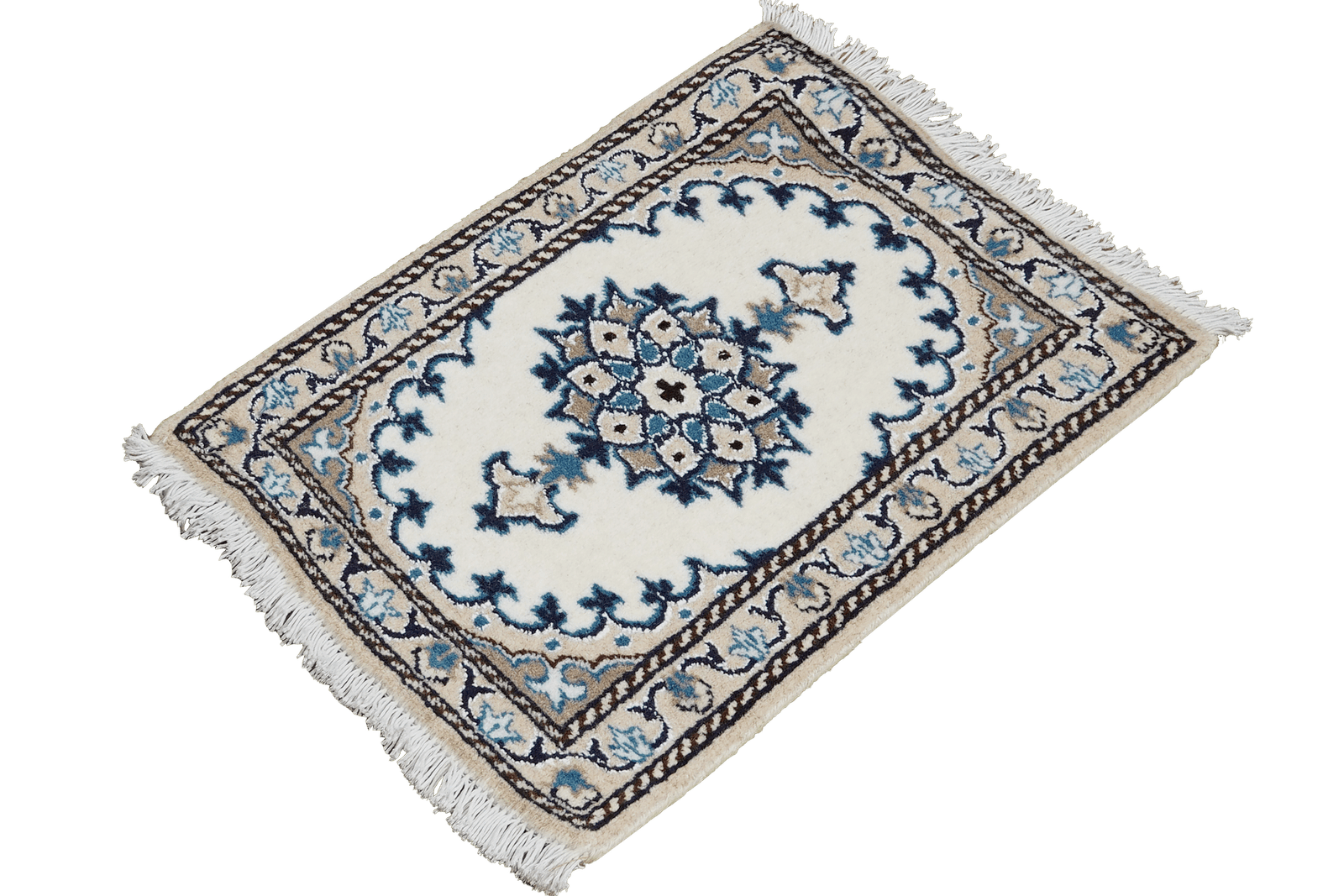 Nain 12La — Hand-knotted, 39x58 cm, Beige, 100% Virgin Wool | View 5