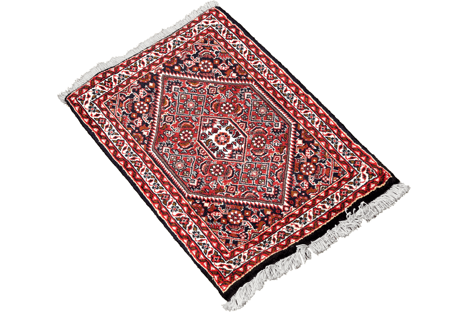 Bidjar Zandjan — Hand-knotted, 45x65 cm, Blue, 100% Virgin Wool | View 4