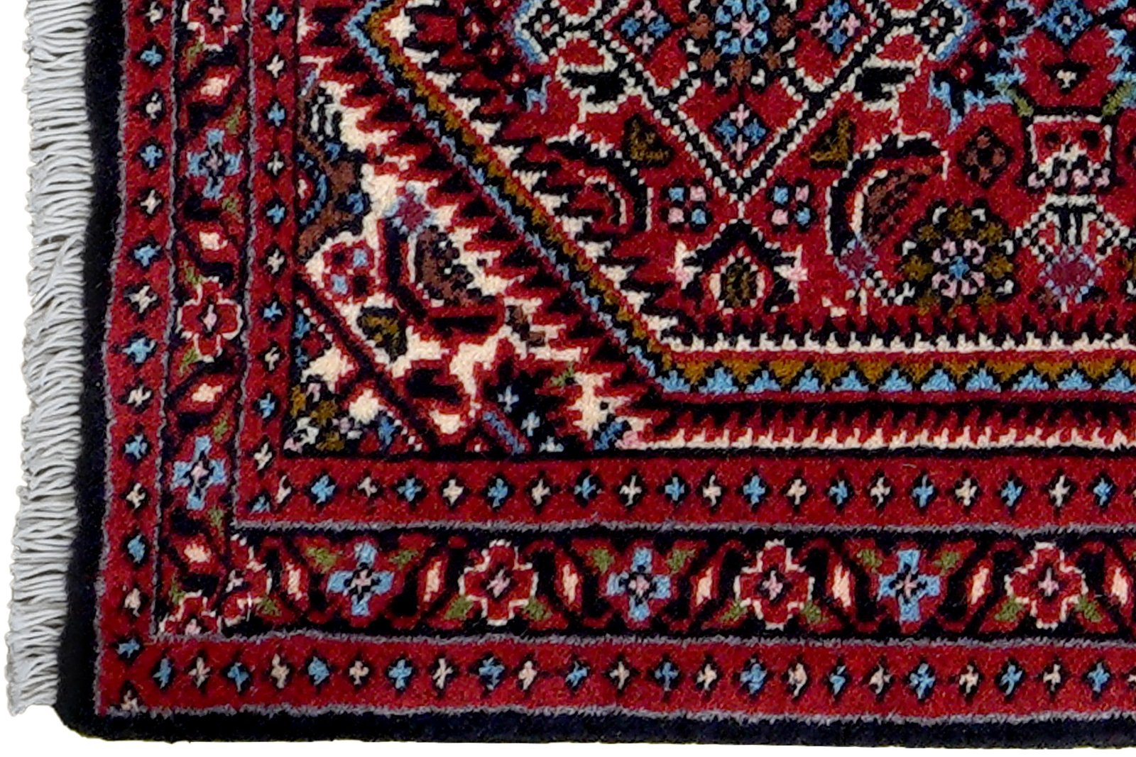 Bidjar Zandjan — Hand-knotted, 43x60 cm, Blue, 100% Virgin Wool | View 3