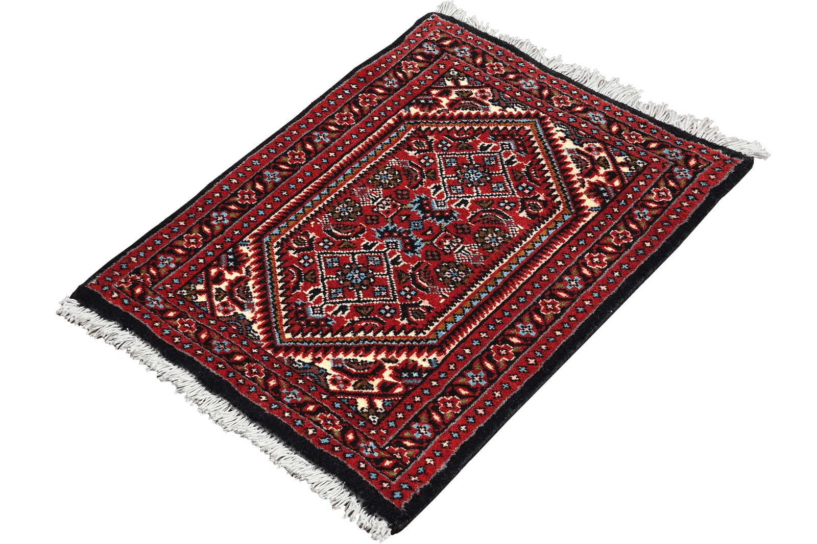 Bidjar Zandjan — Hand-knotted, 43x60 cm, Blue, 100% Virgin Wool | View 5