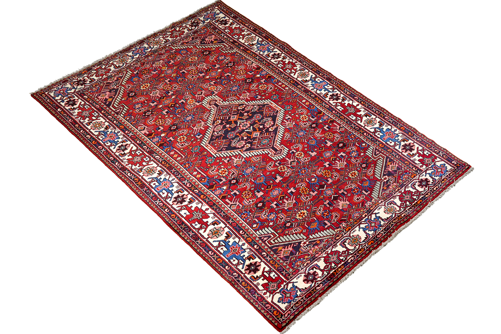 Assadabad — Hand-knotted, 136x245 cm, Red, 100% Virgin Wool | View 4