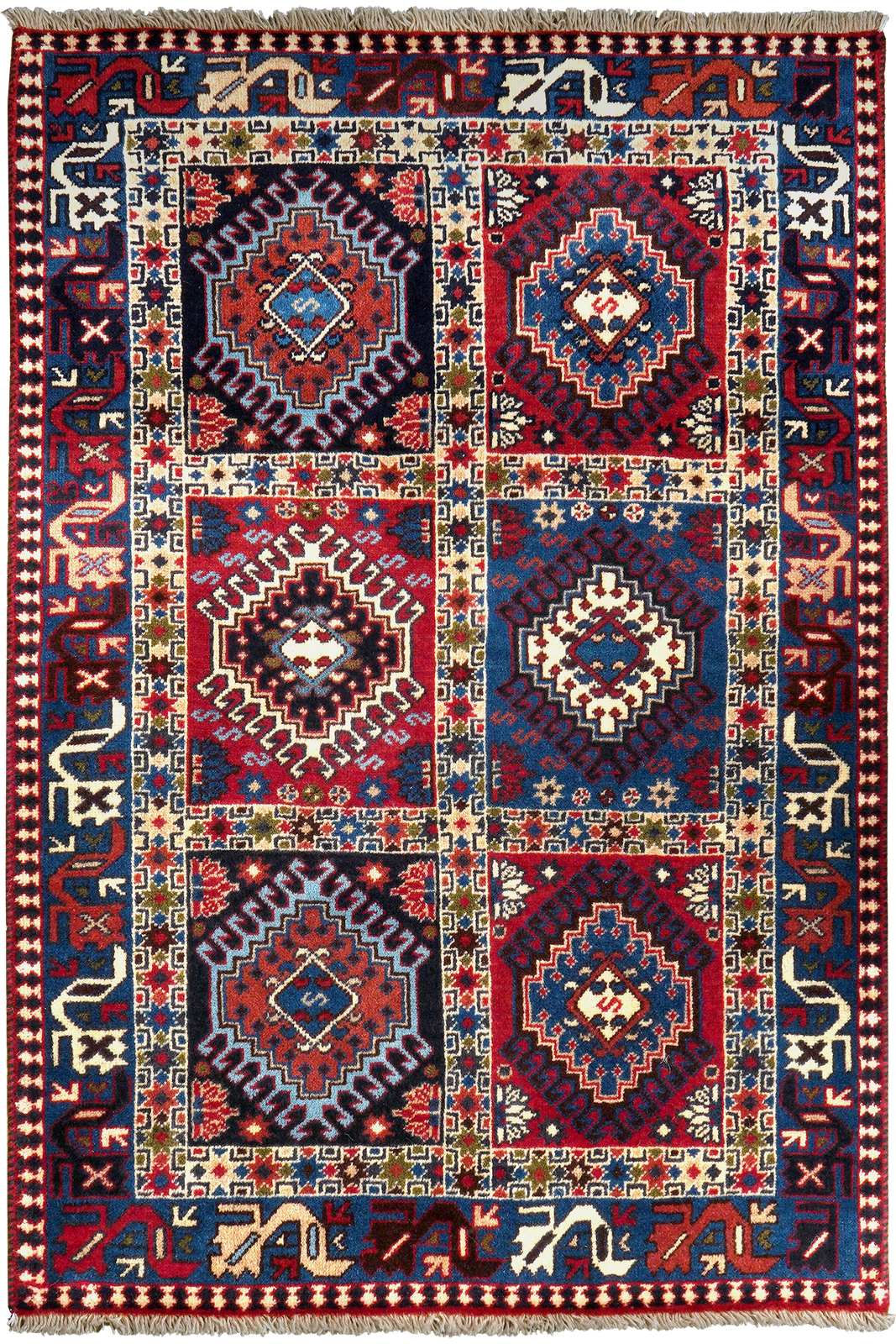 Yalameh — Hand-knotted, 83x123 cm, Multicolor, 100% Virgin Wool | Main view