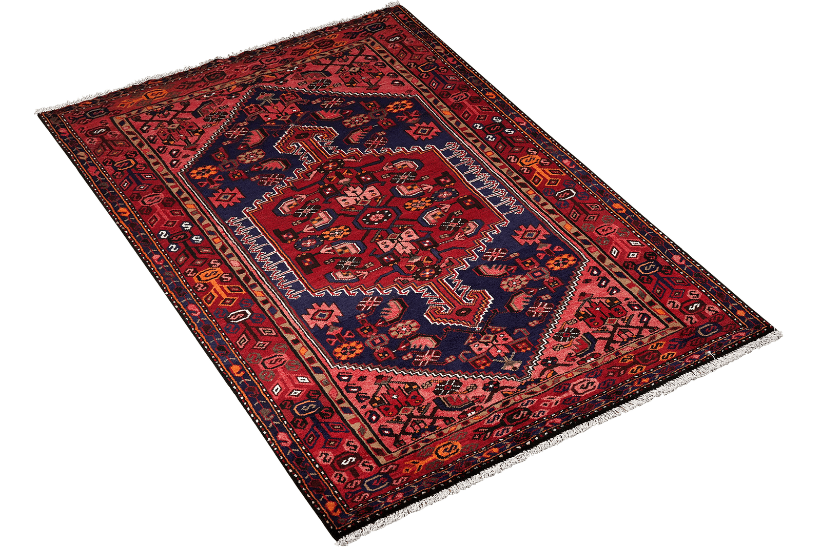 Khamseh — Hand-knotted, 135x202 cm, Blue, 100% Virgin Wool | View 4