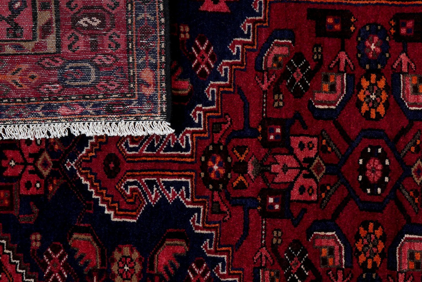 Khamseh — Hand-knotted, 135x202 cm, Blue, 100% Virgin Wool | View 7