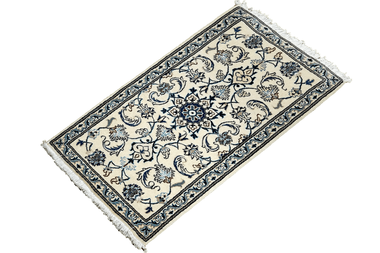Nain 12La — Hand-knotted, 68x139 cm, Beige, 100% Virgin Wool | View 5