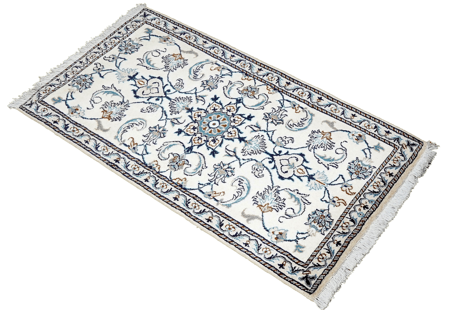Nain 12La — Hand-knotted, 70x131 cm, Beige, 100% Virgin Wool | View 4