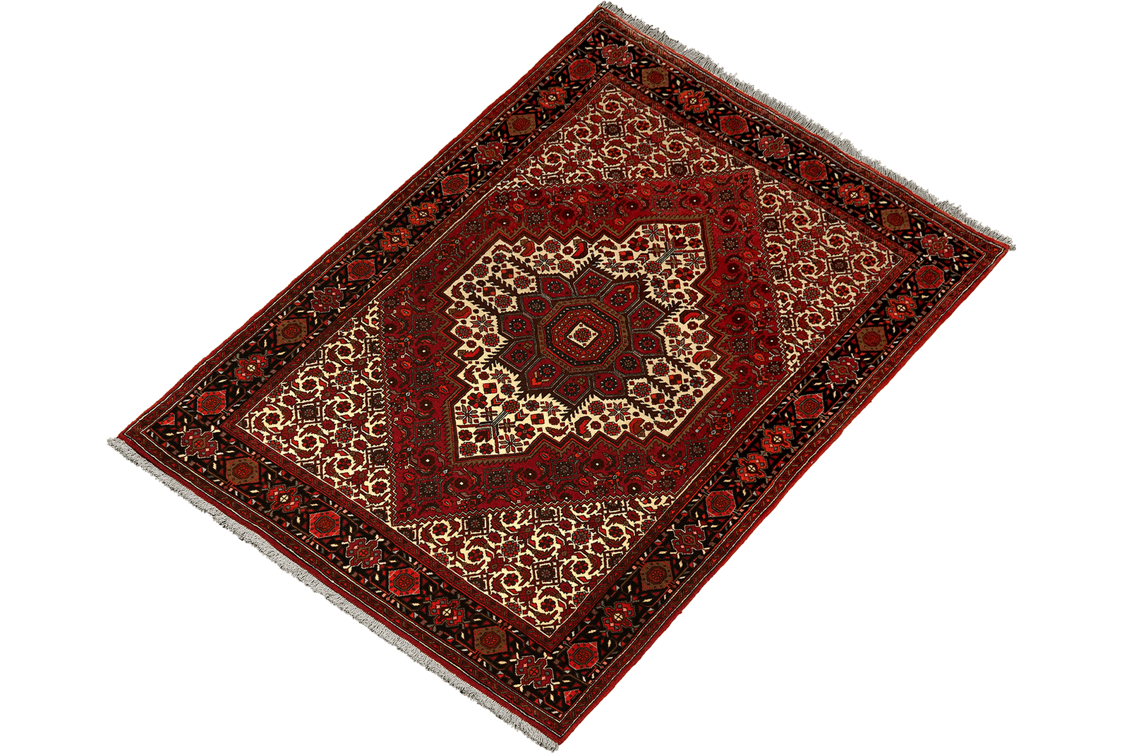 Goltuk — Hand-knotted, 123x204 cm, Red, 100% Virgin Wool | View 5
