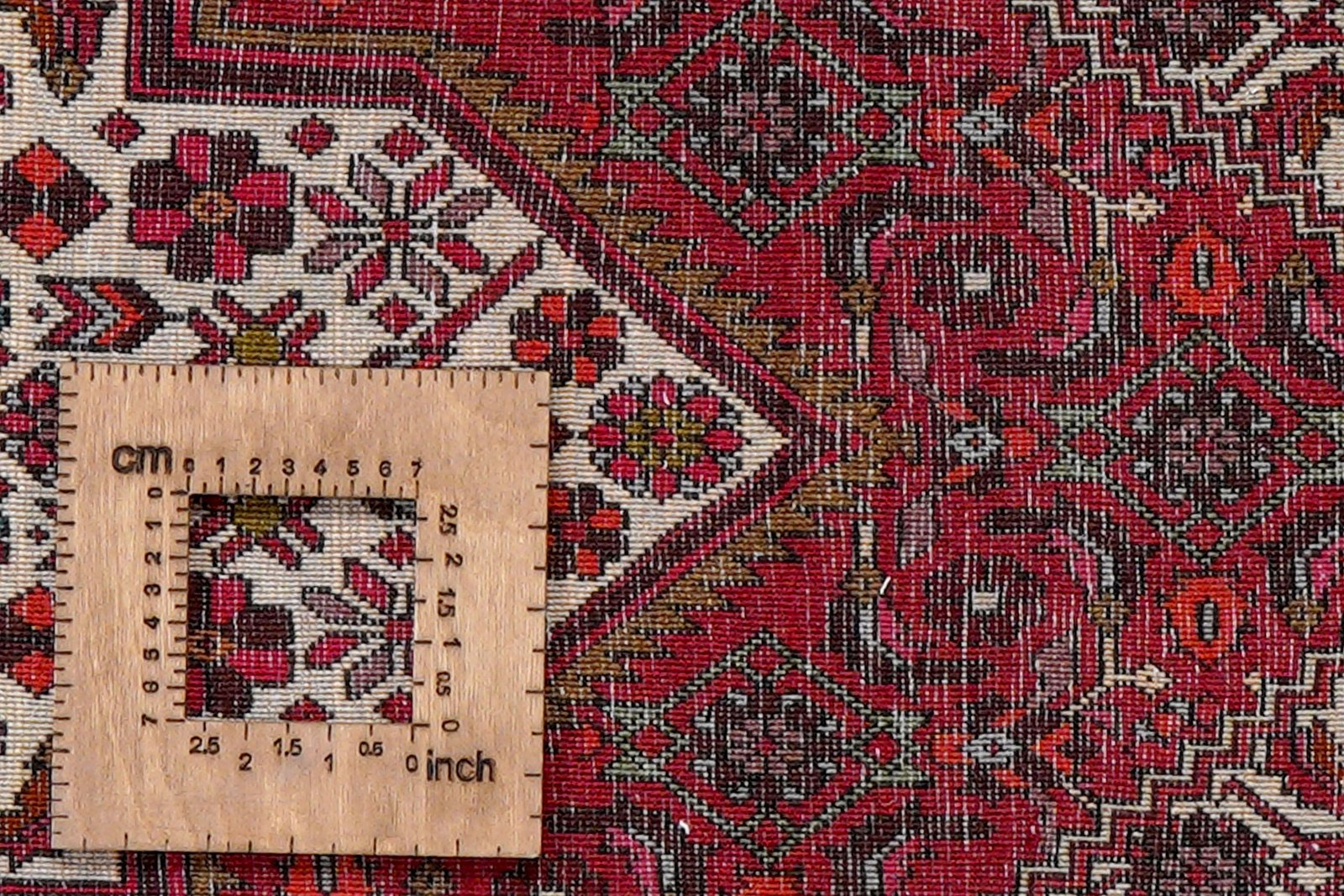 Goltuk — Hand-knotted, 123x204 cm, Red, 100% Virgin Wool | View 8