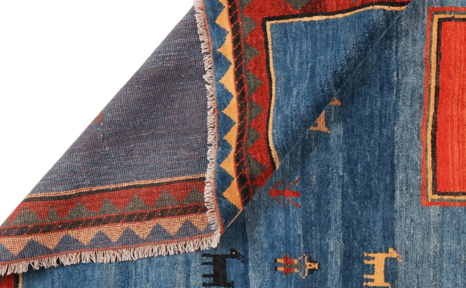 Gabbeh Sonnat — Hand-knotted, 259x358 cm, Blue, 100% Virgin Wool | View 5