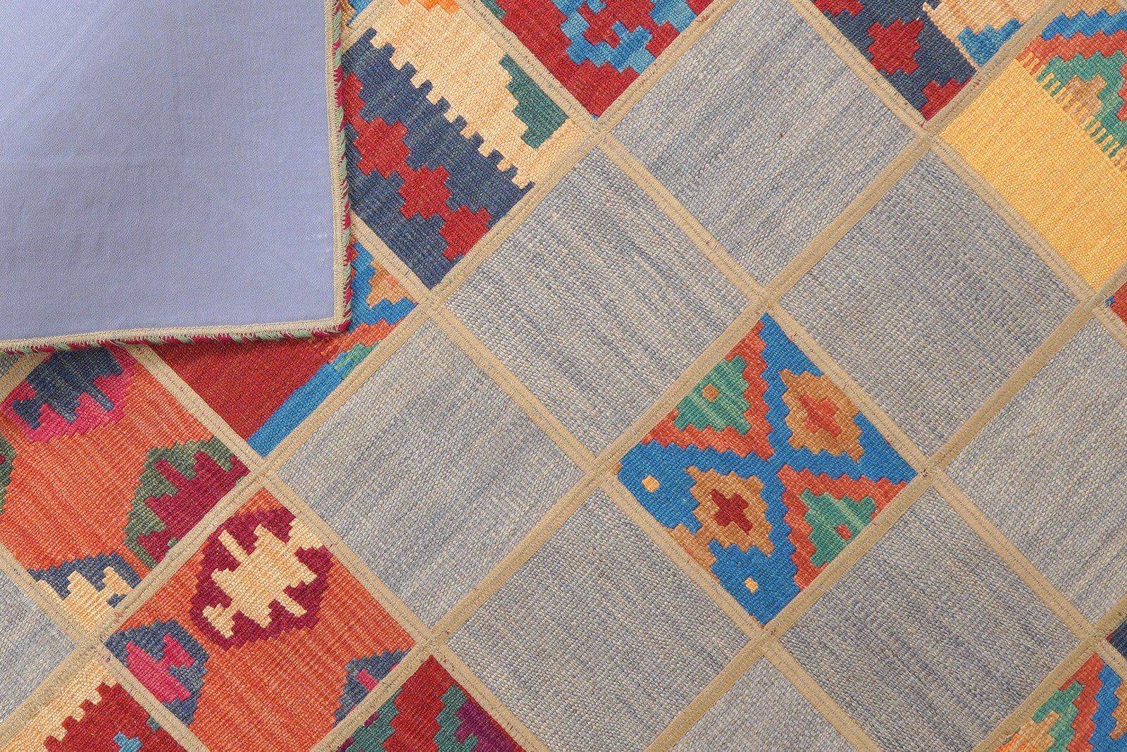 Kelim Tekkeh — Handmade, 150x200 cm, Multicolor, 100% Virgin Wool | View 6