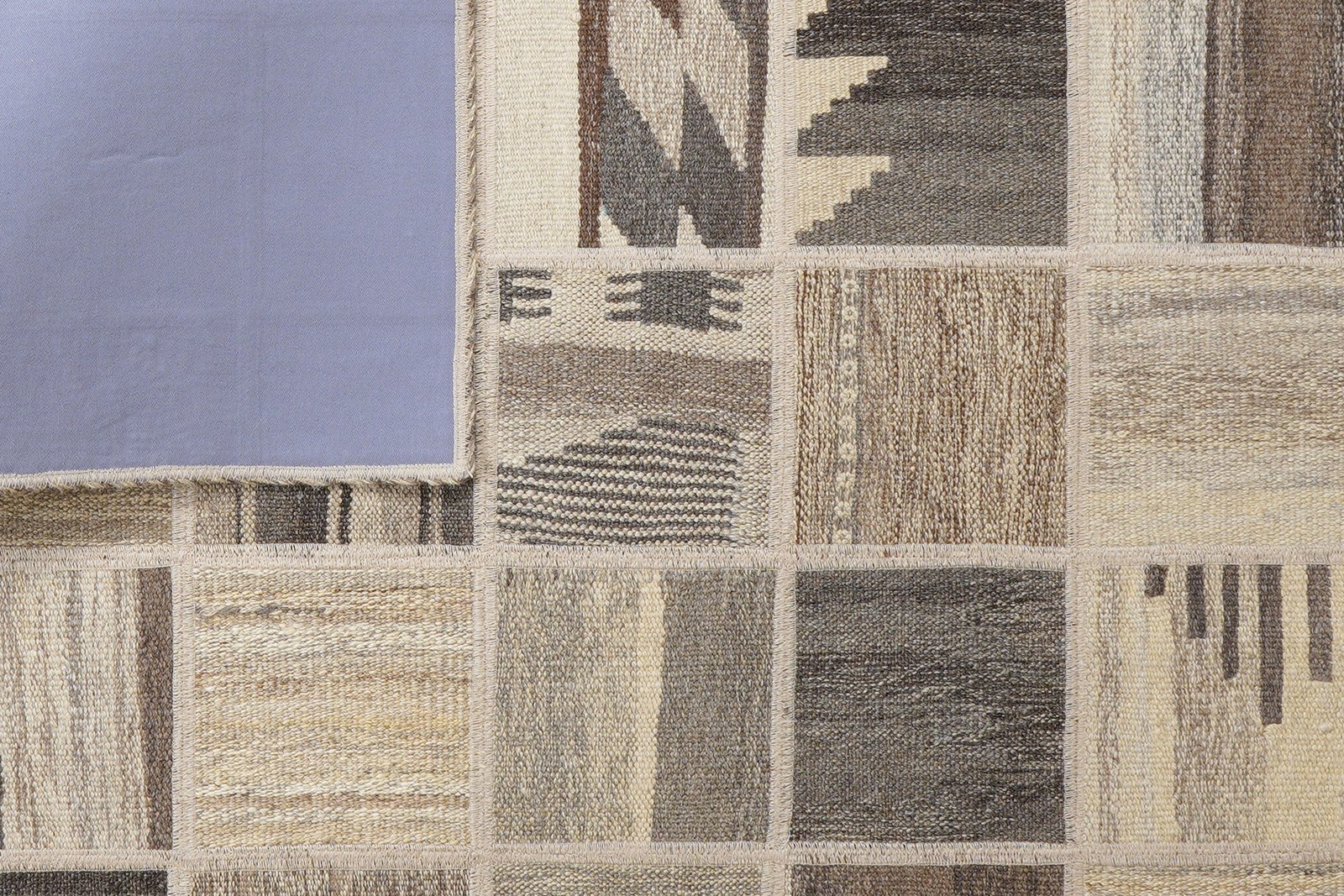Kelim Tekkeh — Handmade, 150x200 cm, Beige, 100% Virgin Wool | View 6