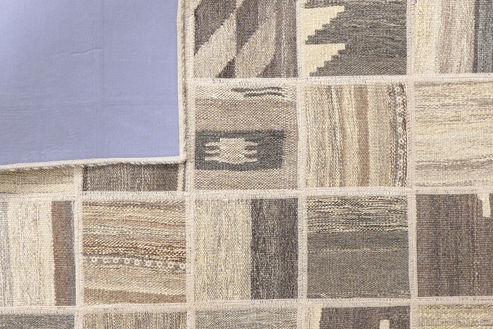 Kelim Tekkeh — Handmade, 150x200 cm, Beige, 100% Virgin Wool | View 6