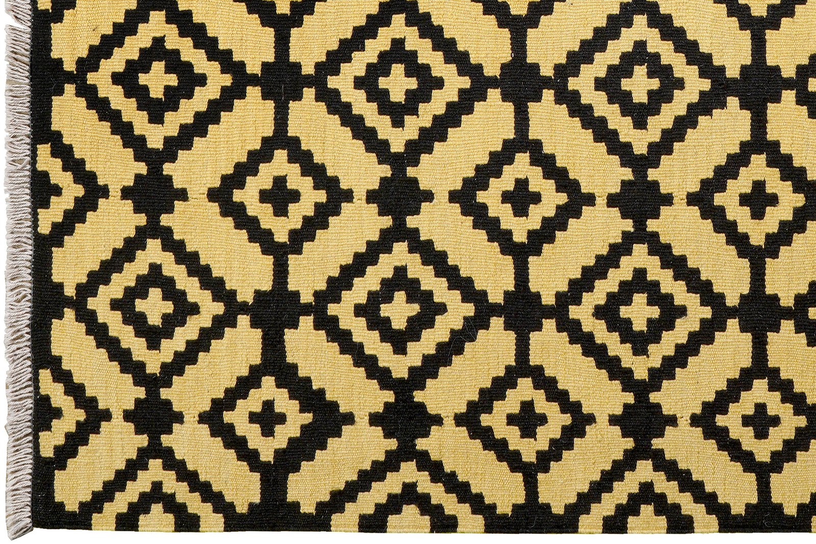 Kelim Gashgai — Handmade, 157x192 cm, Black, 100% Virgin Wool | View 3