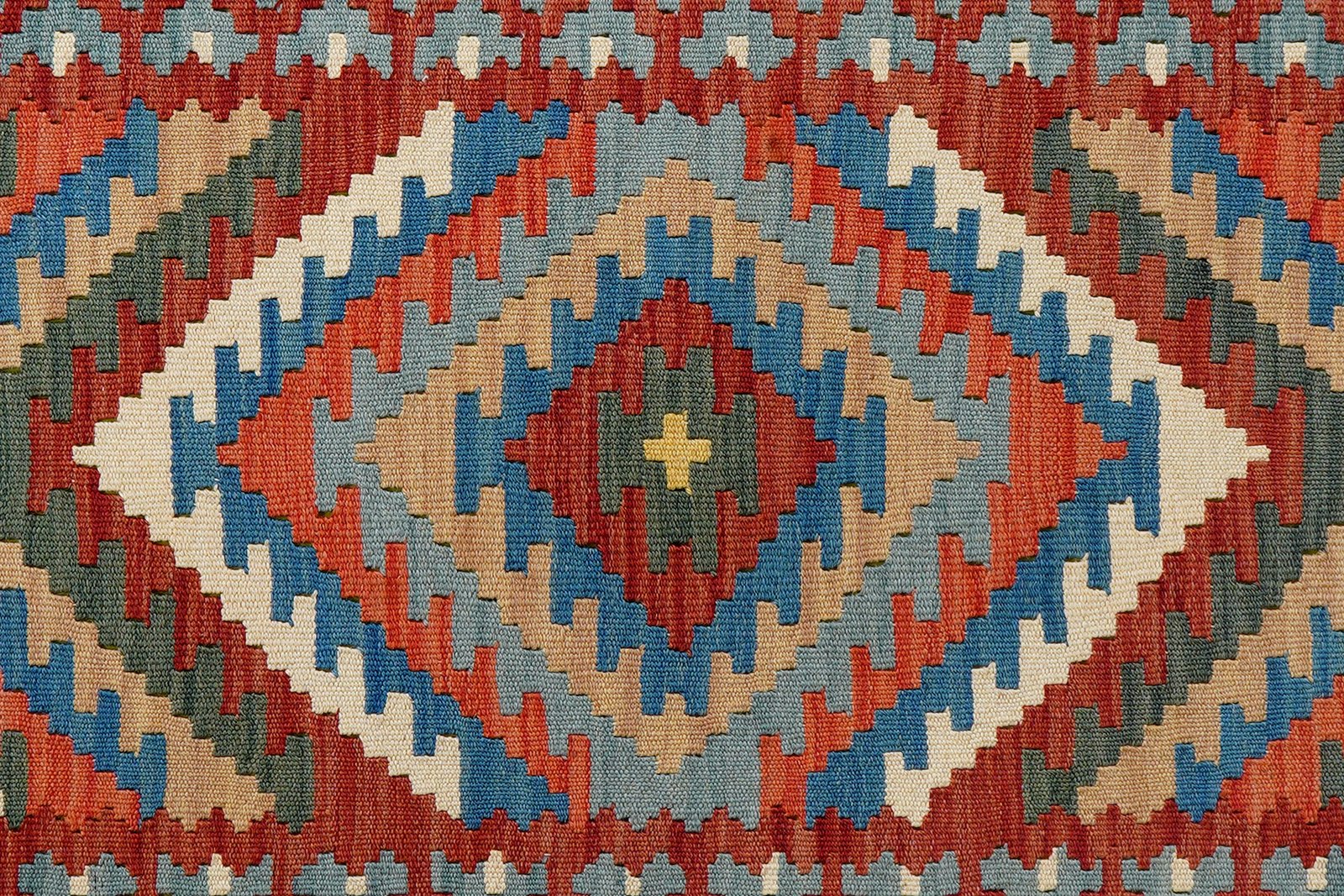 Kelim Gashgai — Handmade, 86x194 cm, Multicolor, 100% Virgin Wool | View 5