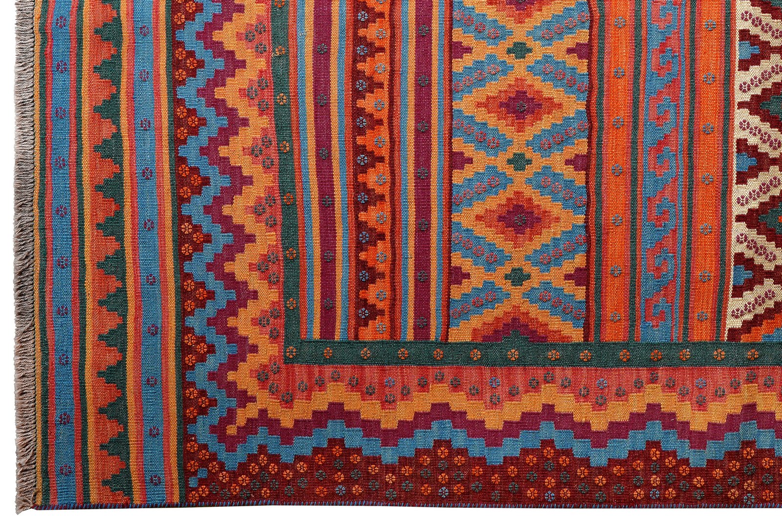 Sumak Sirdjan — Handmade, 156x229 cm, Multicolor, 100% Virgin Wool | View 3