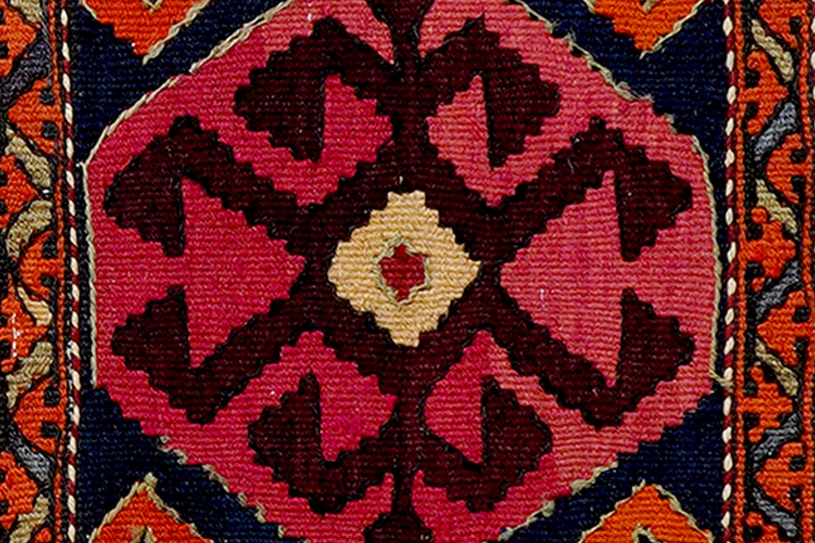 Sumak Shahsavan — Handmade, 105x56 cm, Blue, 100% Virgin Wool | View 5