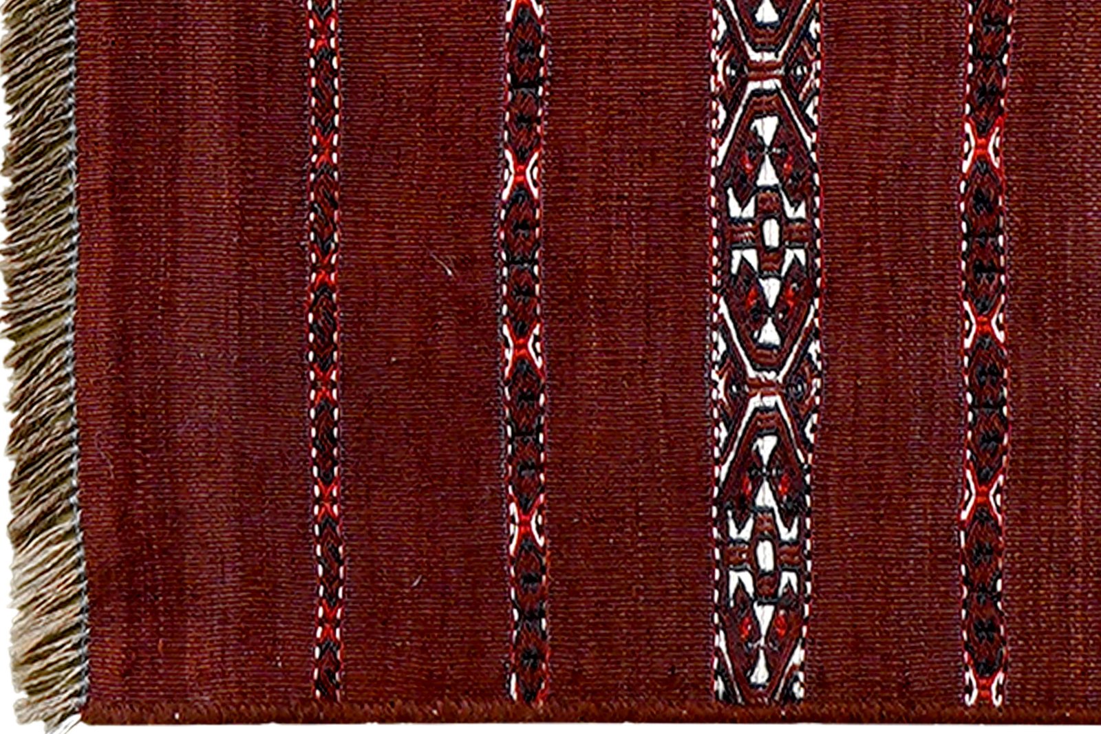 Kelim Turkman — Handmade, 98x67 cm, Brown, 100% Virgin Wool | View 3