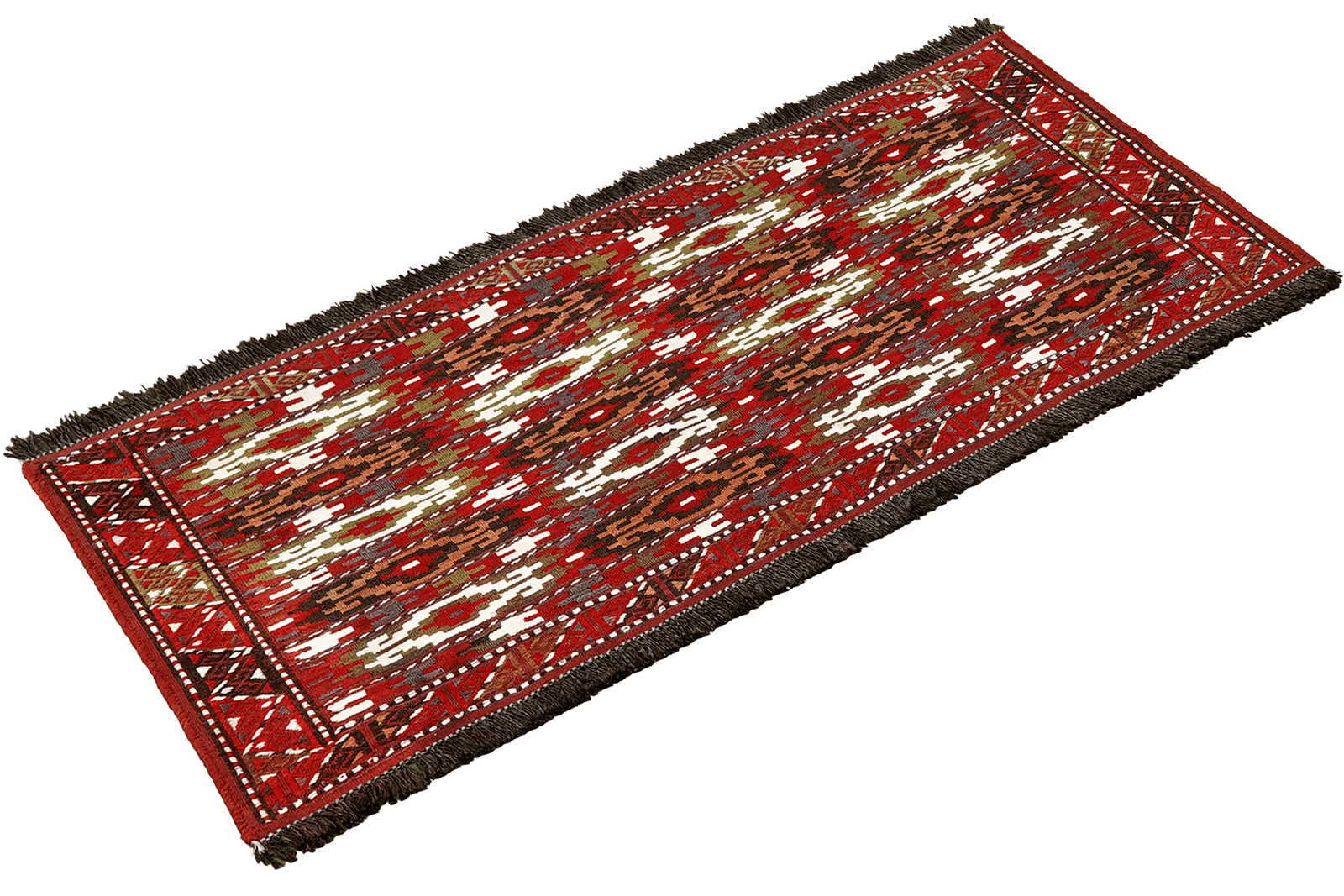 Kelim Turkman — Handmade, 100x45 cm, Multicolor, 100% Virgin Wool | View 4