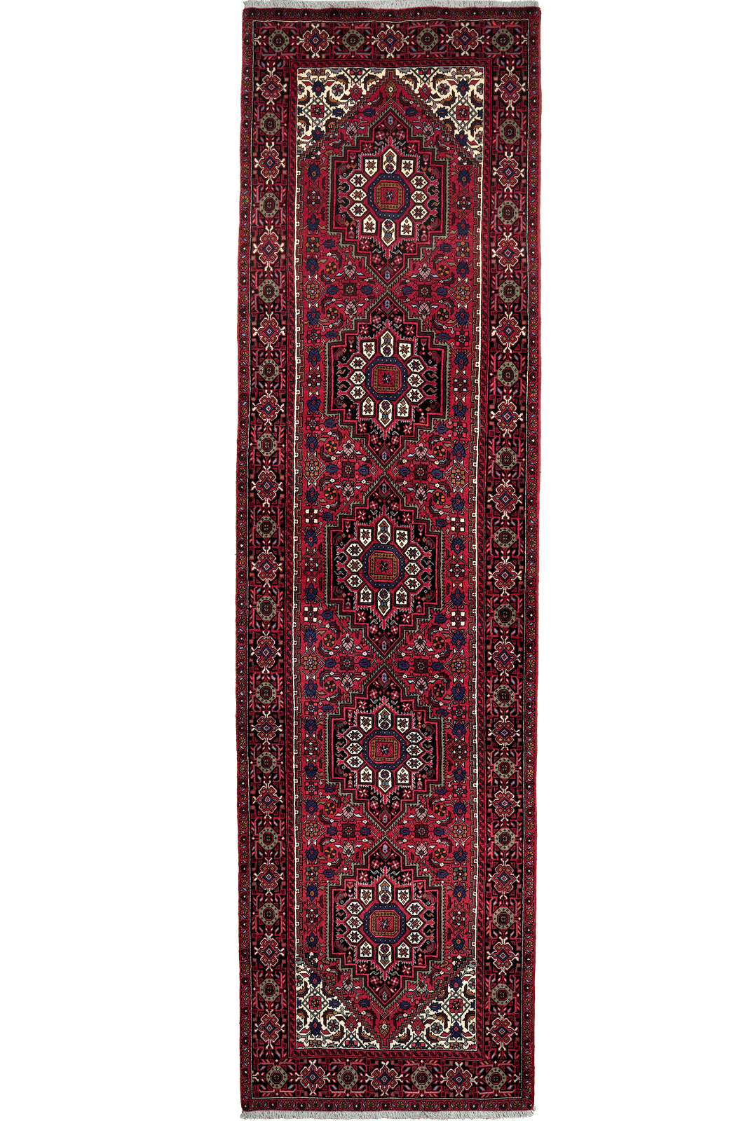 Goltuk — Hand-knotted, 81x301 cm, Red, 100% Virgin Wool | Main view