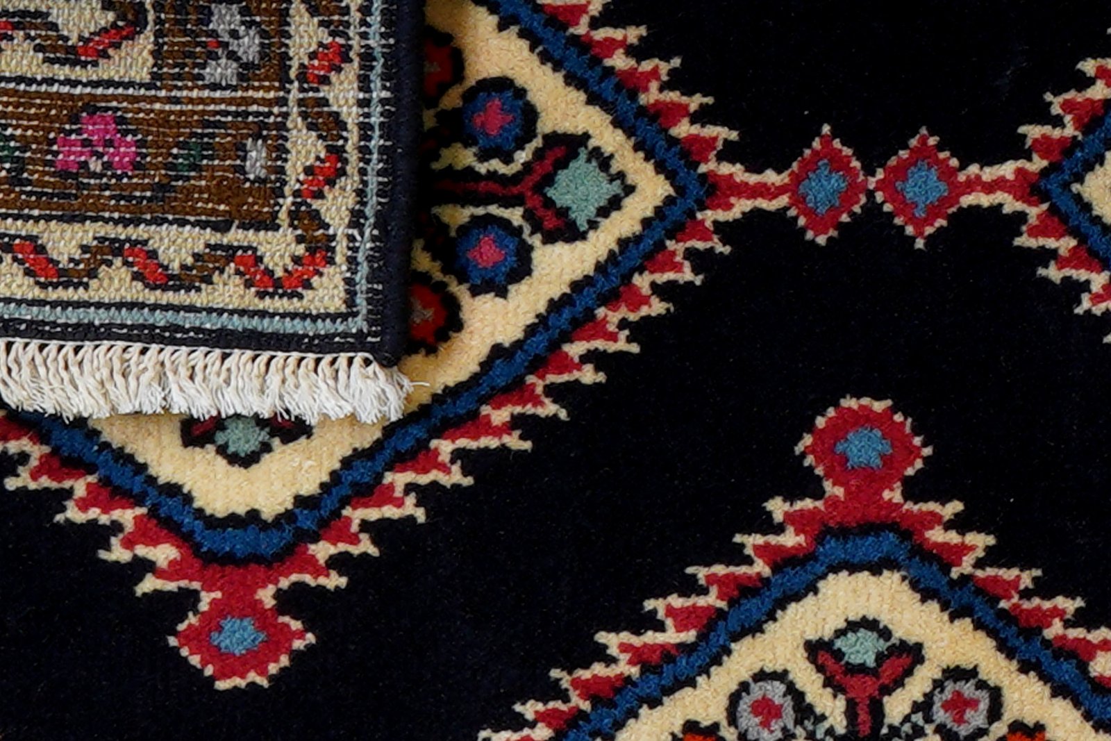 Hamadan — Hand-knotted, 73x192 cm, Blue, 100% Virgin Wool | View 7