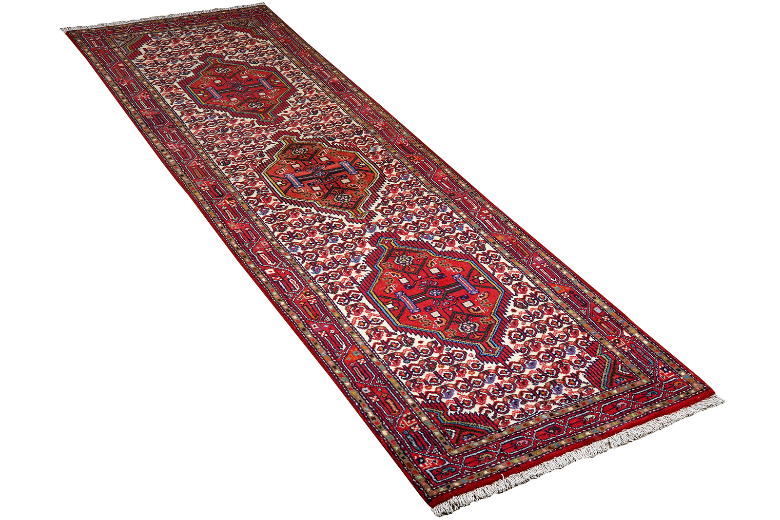 Assadabad — Handgefertigt, 290x79 cm, Rot, 100% Virgin Wool | View 5