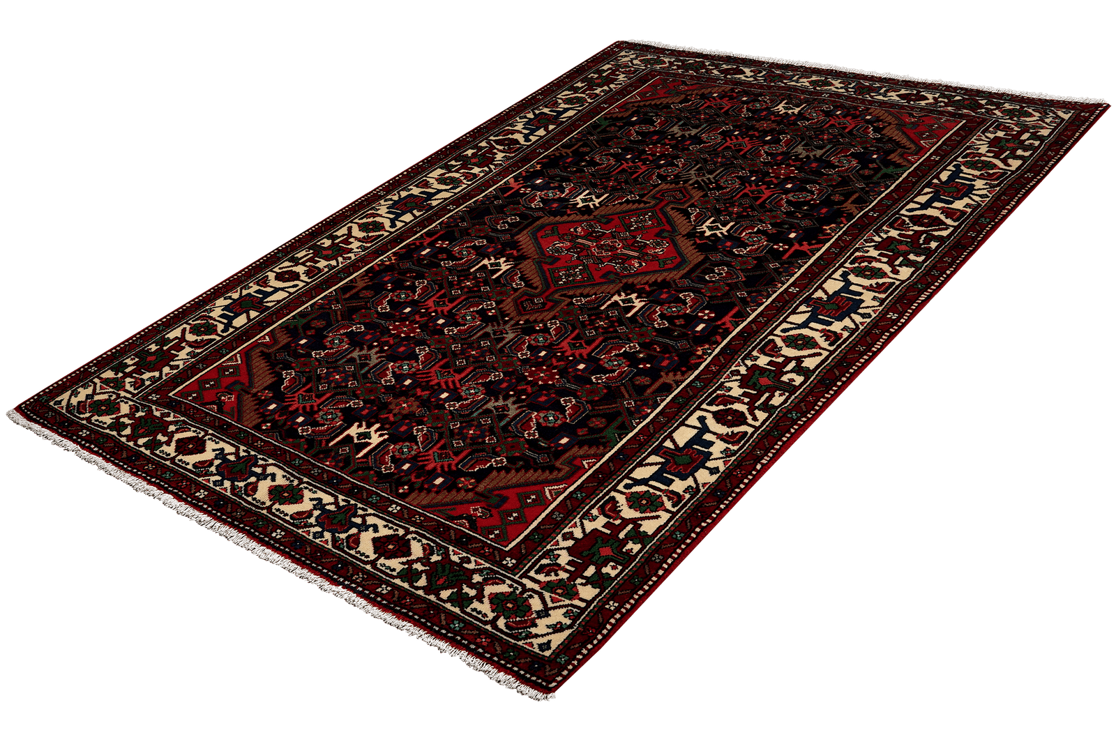 Assadabad — Hand-knotted, 135x210 cm, Blue, 100% Virgin Wool | View 5