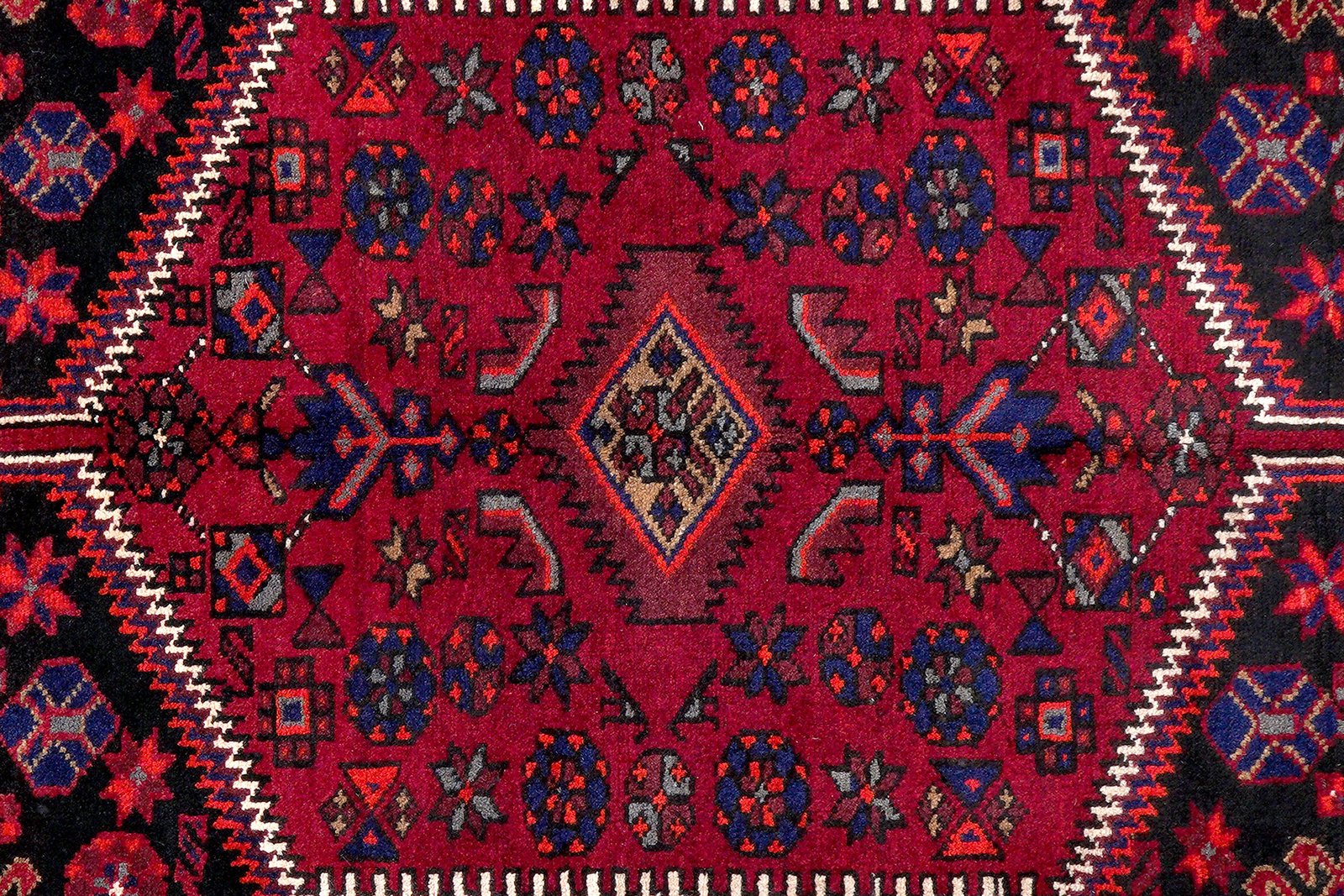 Khamseh — Hand-knotted, 151x259 cm, Black, 100% Virgin Wool | View 6