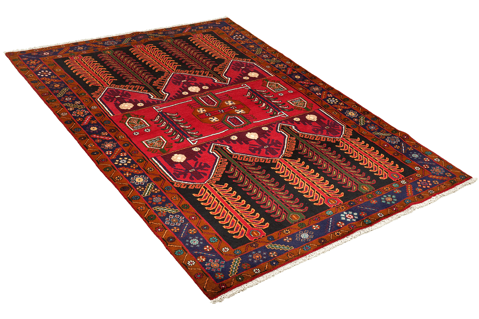Kolyai — Hand-knotted, 150x239 cm, Multicolor, 100% Virgin Wool | View 4