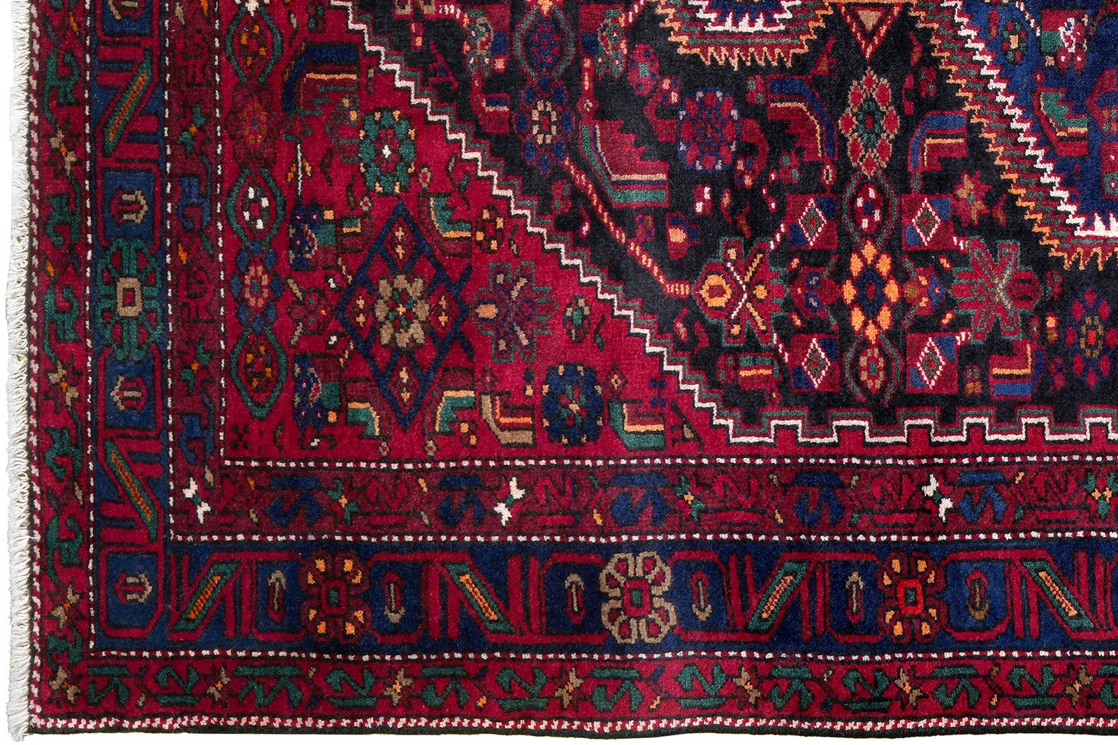 Khamseh — Hand-knotted, 160x260 cm, Black, 100% Virgin Wool | View 3