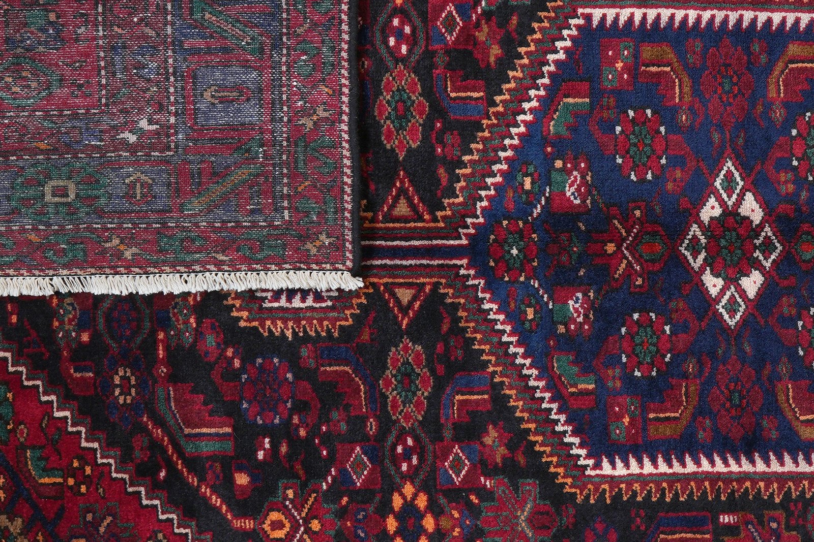 Khamseh — Hand-knotted, 160x260 cm, Black, 100% Virgin Wool | View 7