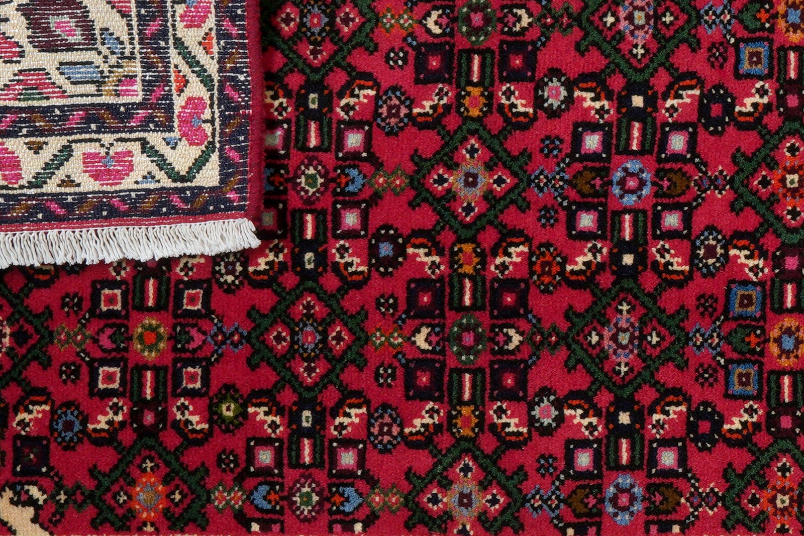 Hosseinabad — Hand-knotted, 82x293 cm, Red, 100% Virgin Wool | View 7