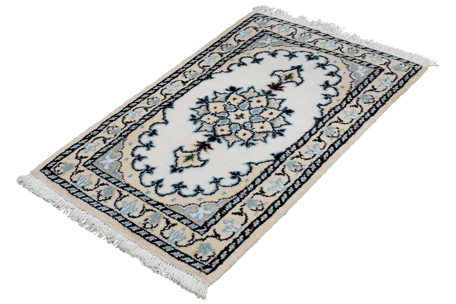 Nain 12La — Hand-knotted, 38x65 cm, Beige, 100% Virgin Wool | View 5