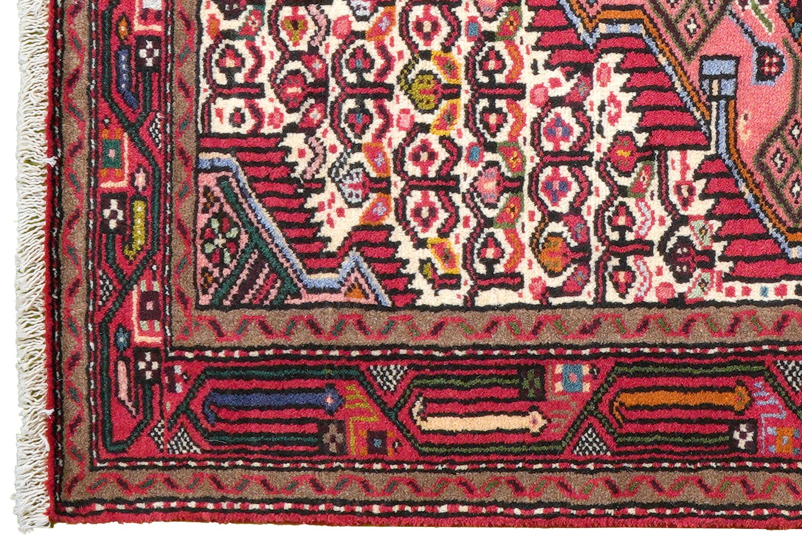 Assadabad — Hand-knotted, 80x116 cm, Beige, 100% Virgin Wool | View 3