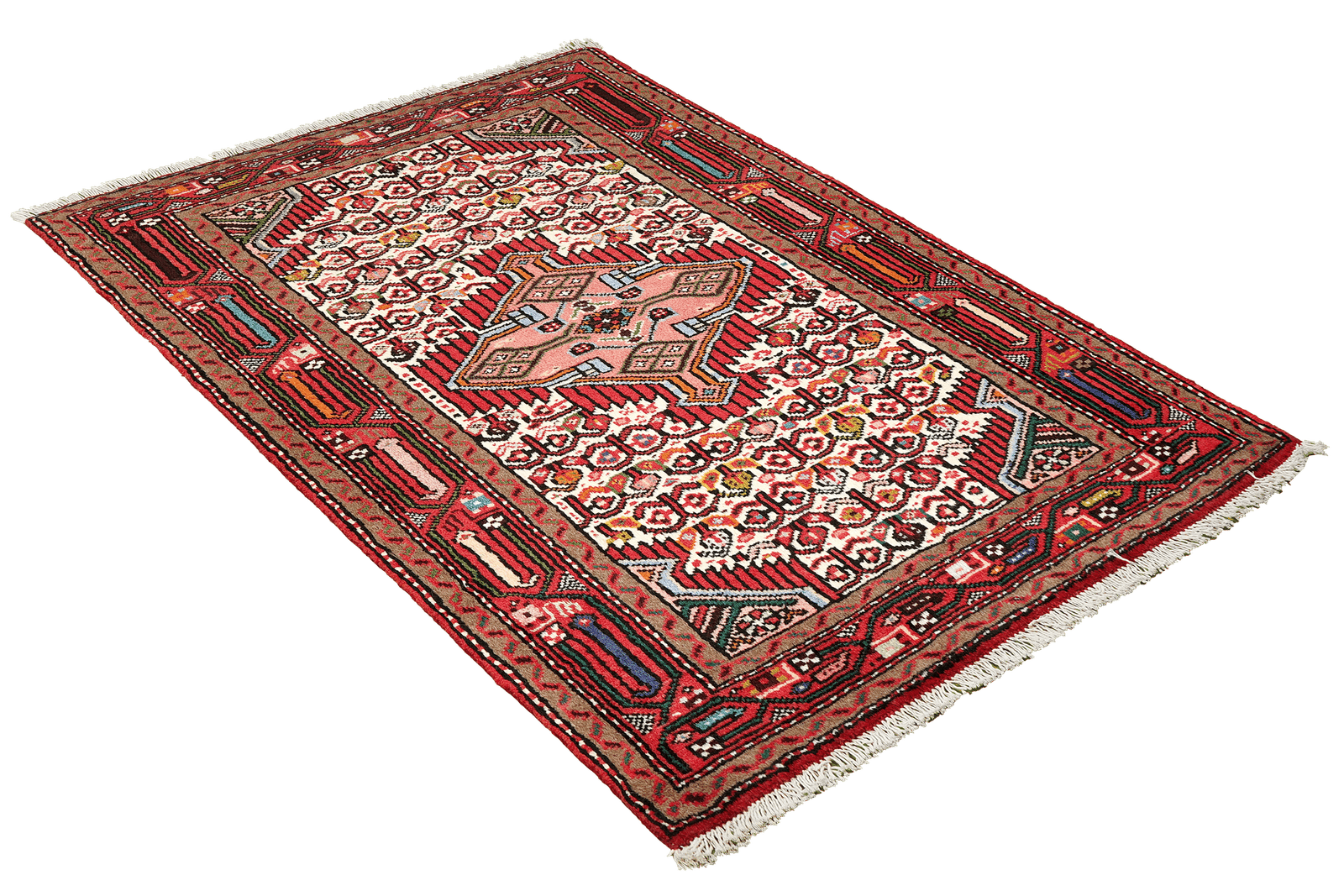 Assadabad — Hand-knotted, 80x116 cm, Beige, 100% Virgin Wool | View 4