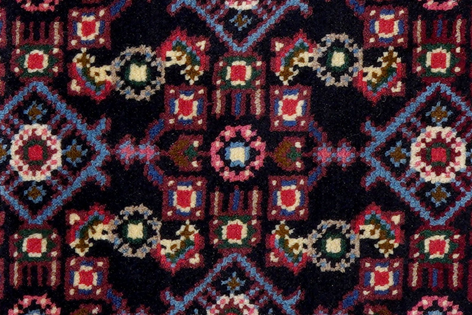 Hamadan — Hand-knotted, 58x89 cm, Blue, 100% Virgin Wool | View 6