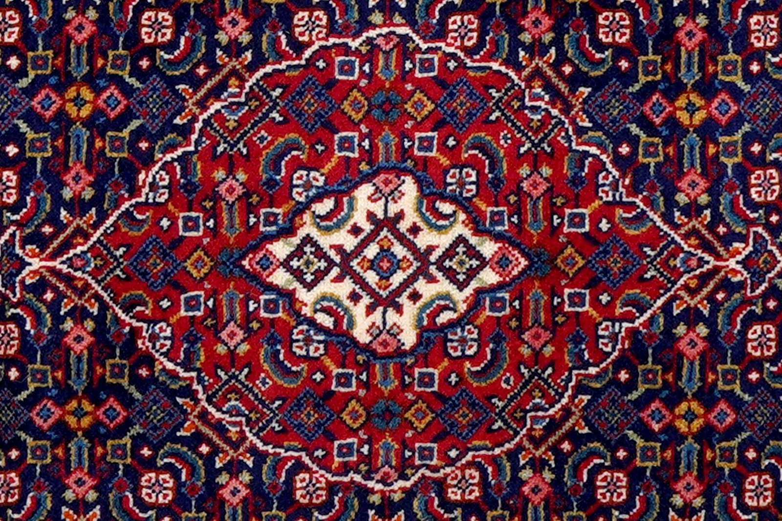 Sarough — Hand-knotted, 66x80 cm, Blue, 100% Virgin Wool | View 6