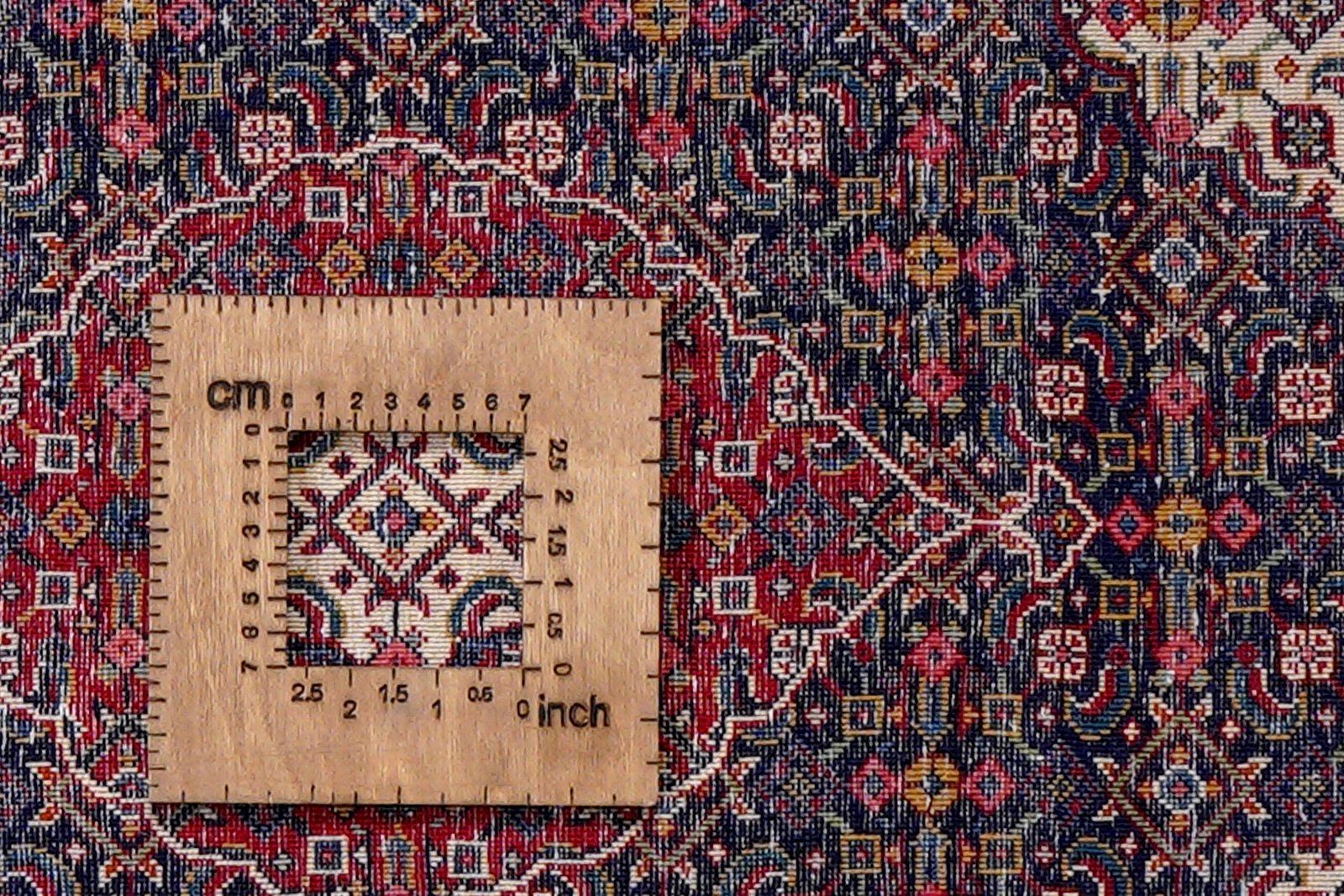 Sarough — Hand-knotted, 66x80 cm, Blue, 100% Virgin Wool | View 8