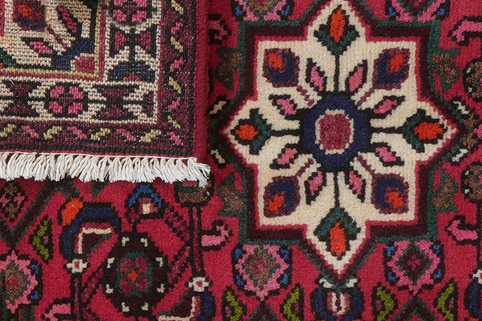 Hosseinabad — Hand-knotted, 63x90 cm, Red, 100% Virgin Wool | View 7