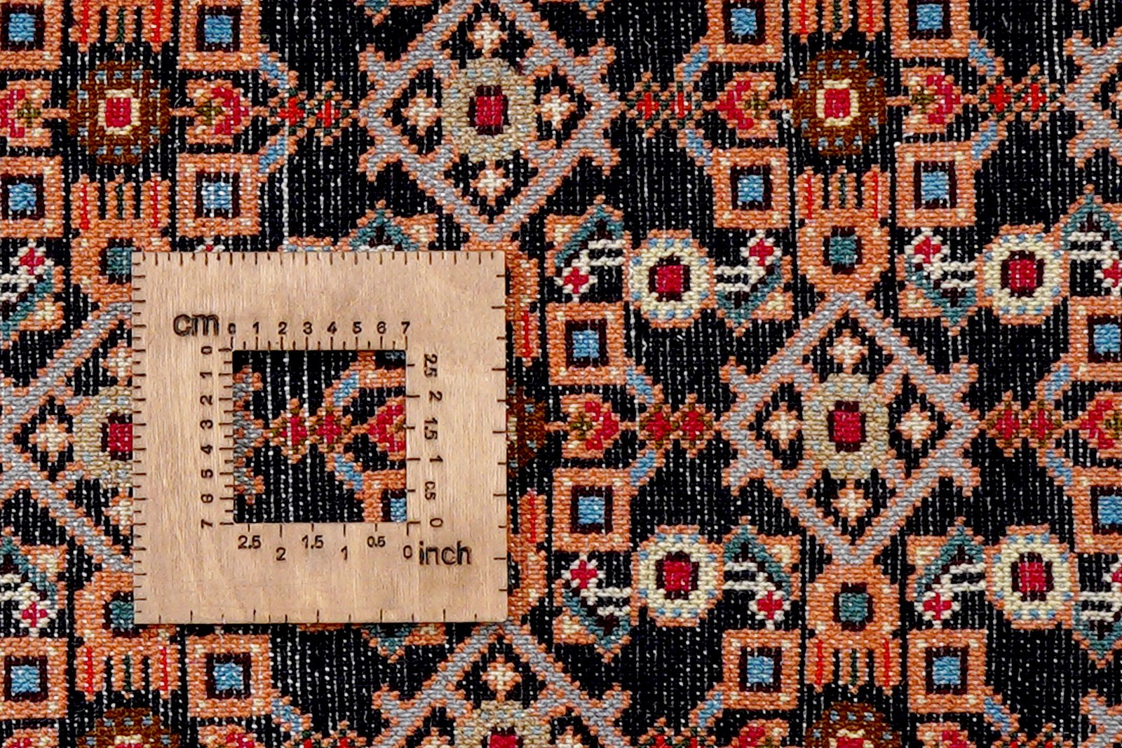 Hamadan — Hand-knotted, 60x95 cm, Blue, 100% Virgin Wool | View 8