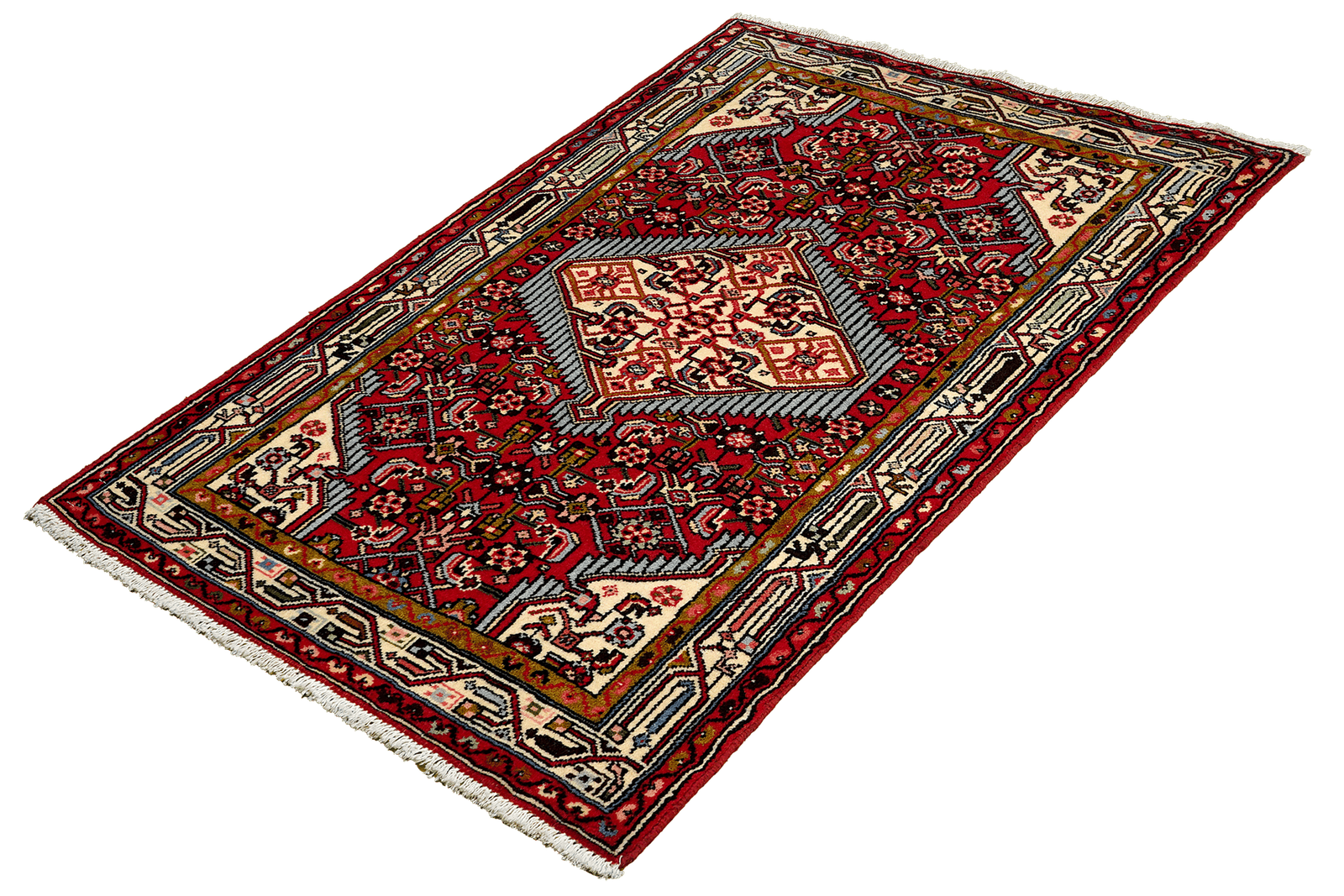 Assadabad — Hand-knotted, 73x118 cm, Red, 100% Virgin Wool | View 5