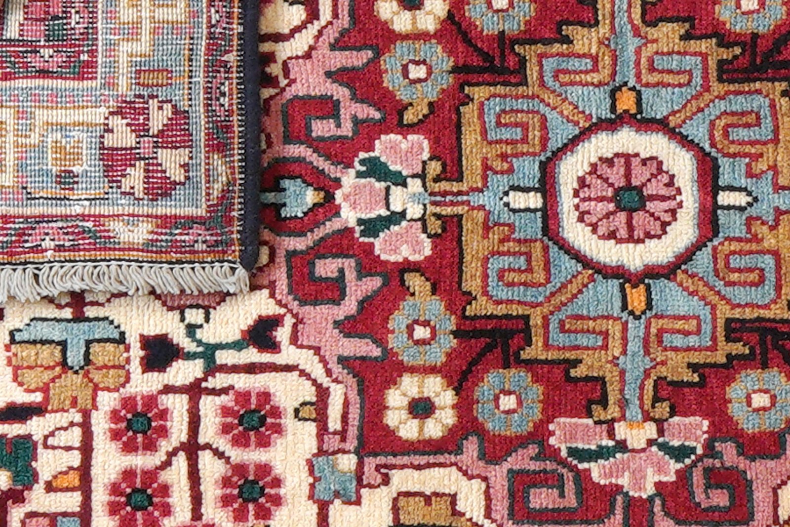 Djozan — Hand-knotted, 69x107 cm, Beige, 100% Virgin Wool | View 7
