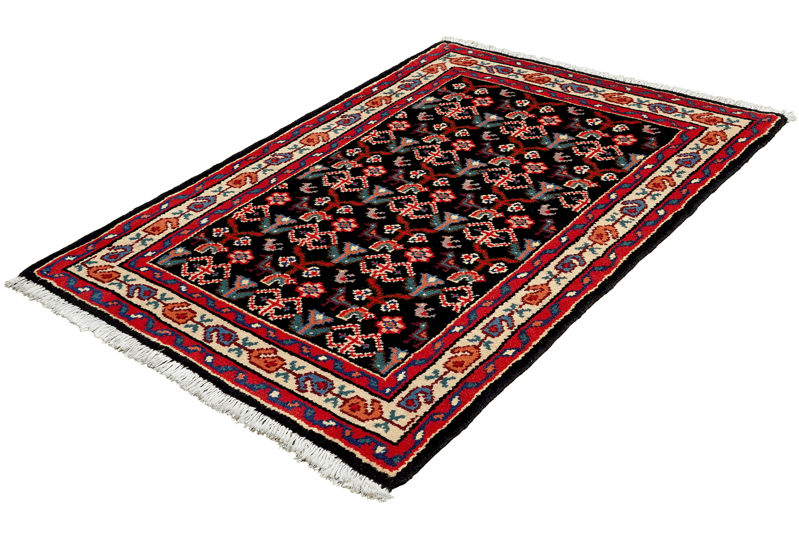 Hamadan — Hand-knotted, 62x95 cm, Blue, 100% Virgin Wool | View 5