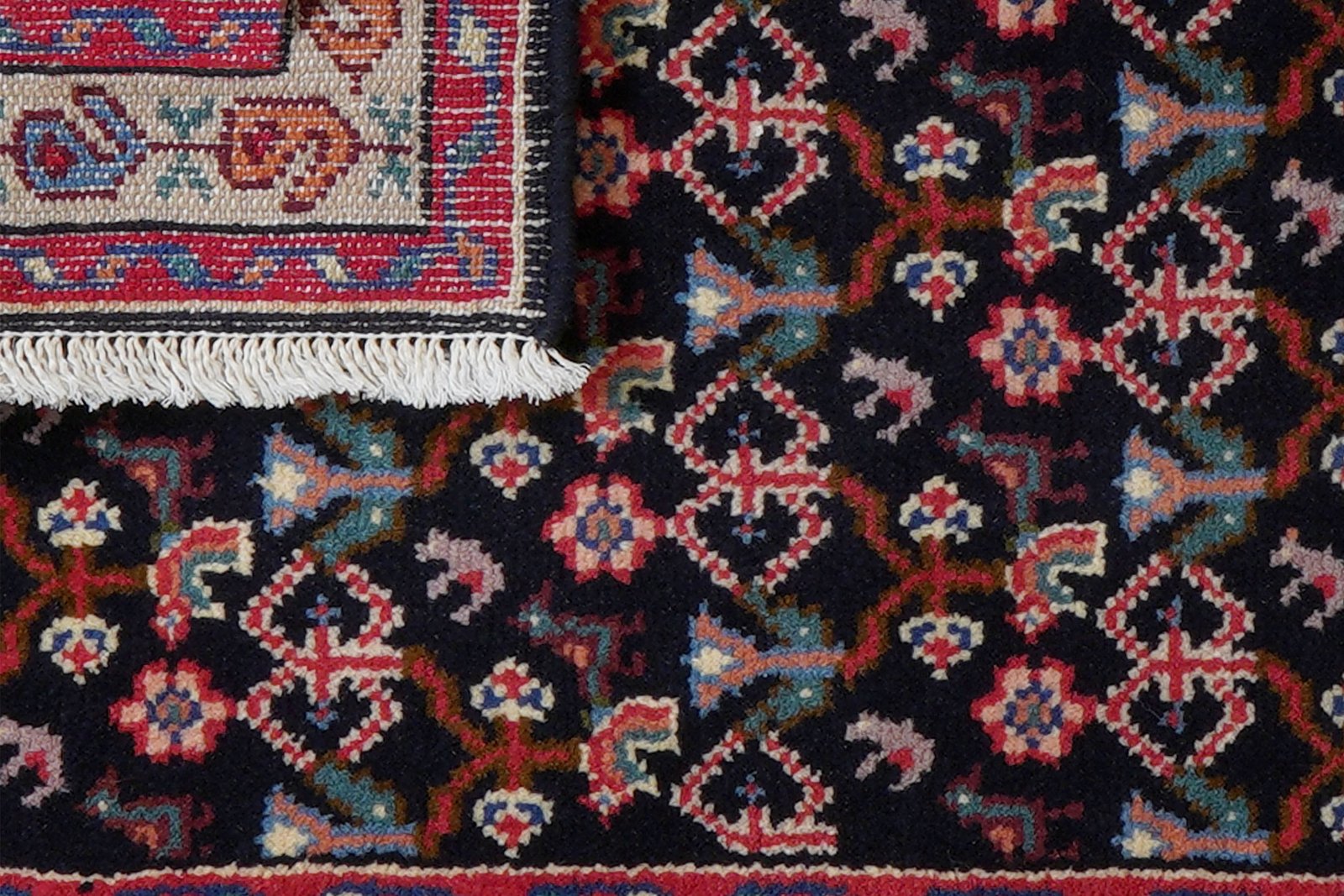 Hamadan — Hand-knotted, 62x95 cm, Blue, 100% Virgin Wool | View 7