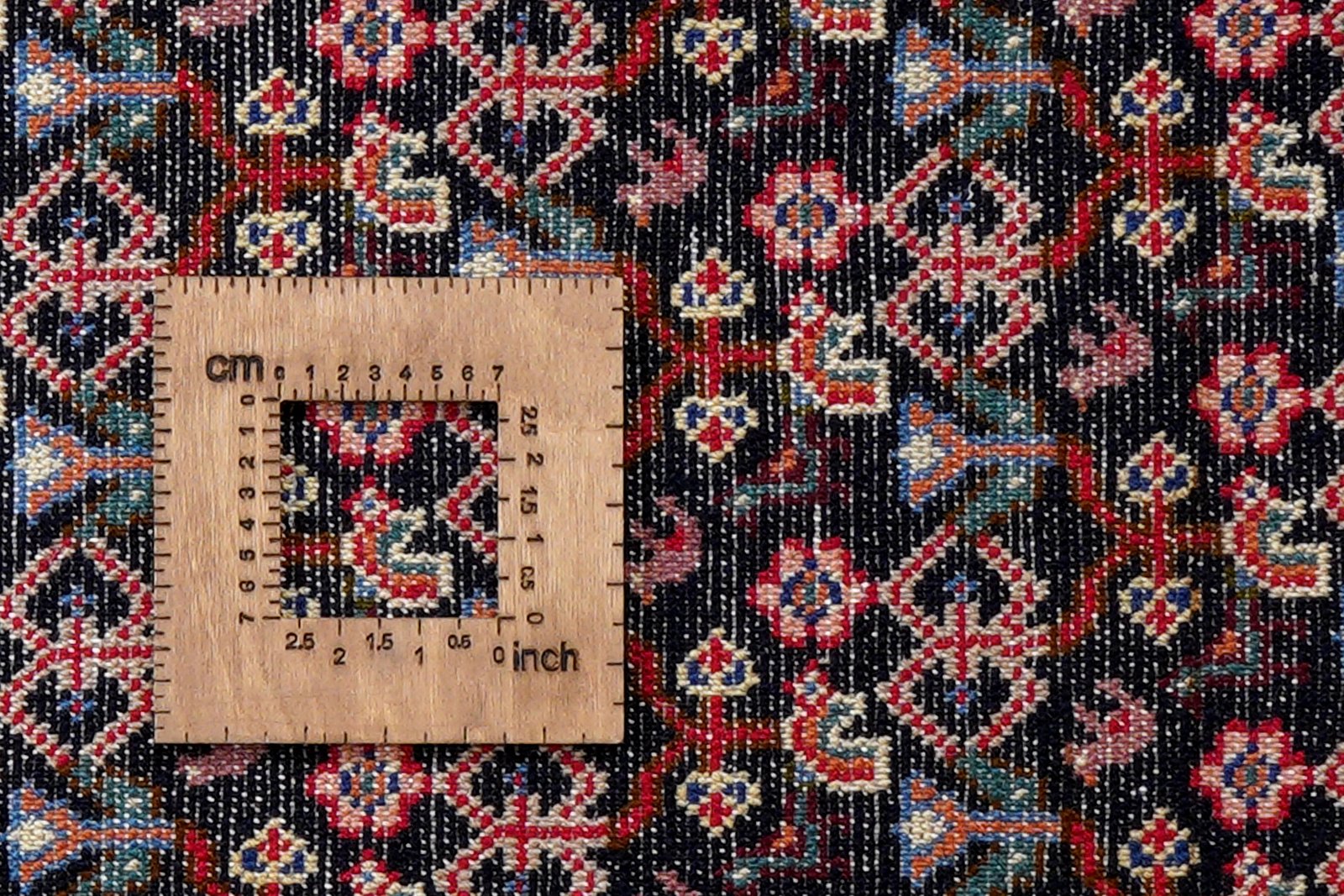 Hamadan — Hand-knotted, 62x95 cm, Blue, 100% Virgin Wool | View 8
