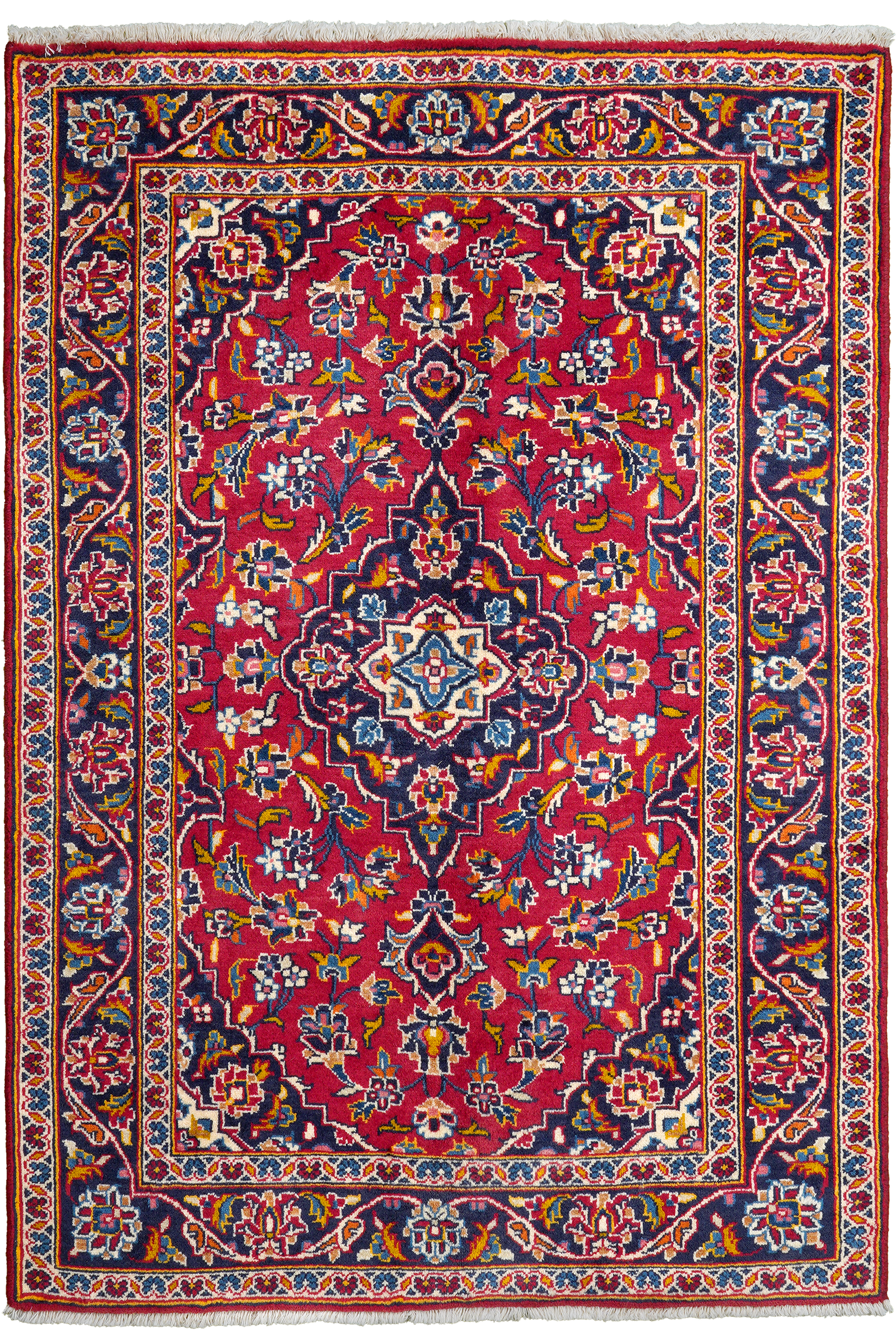 Ardakan — Handgefertigt, 150x102 cm, Blau, 100% Virgin Wool | Main view